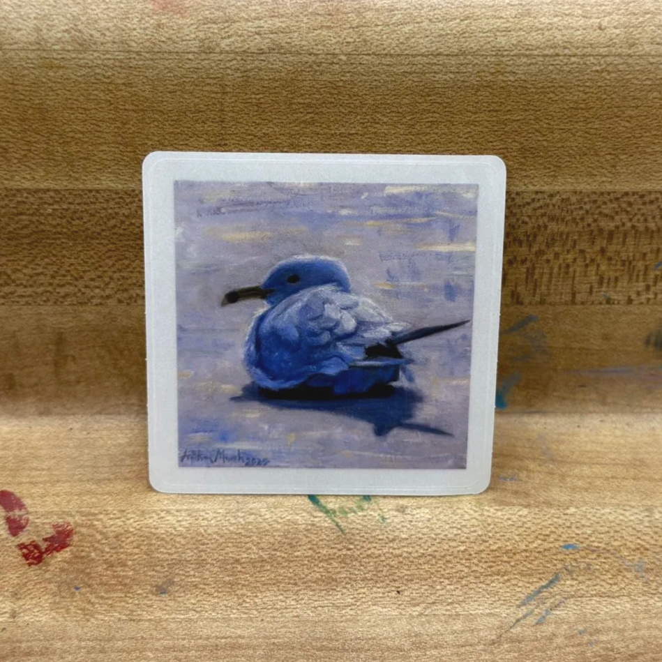 'Seagull's Sunbath' Sticker