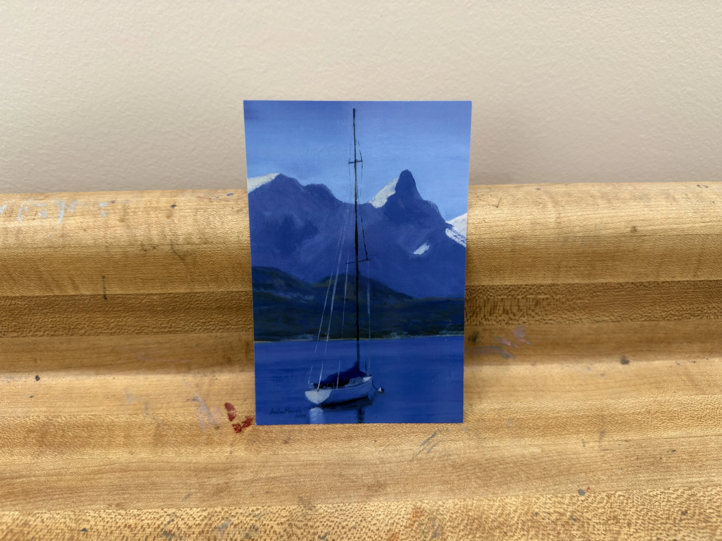 'Sailing in Swiss Waters' Postcard