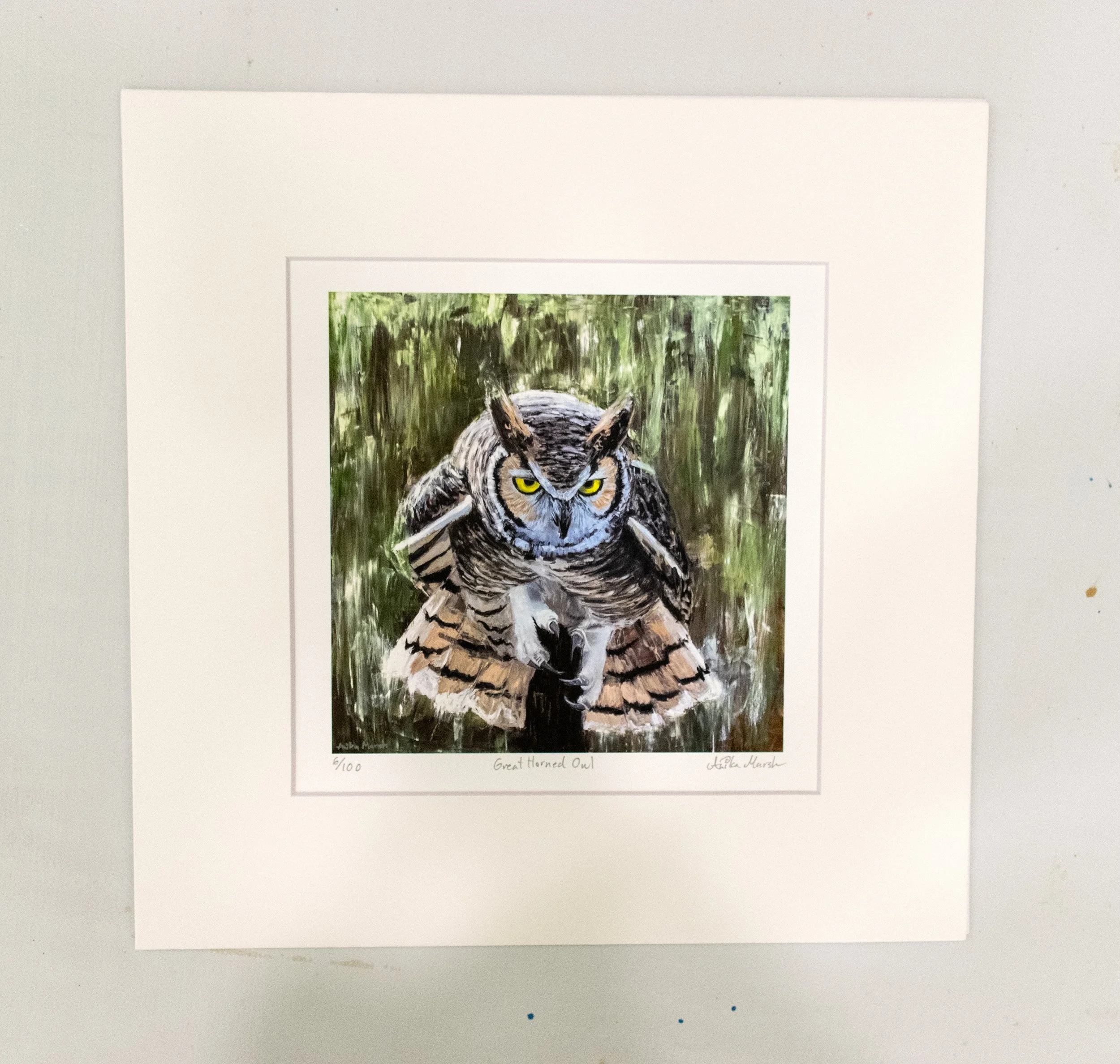 'Great Horned Owl' Limited Edition Print