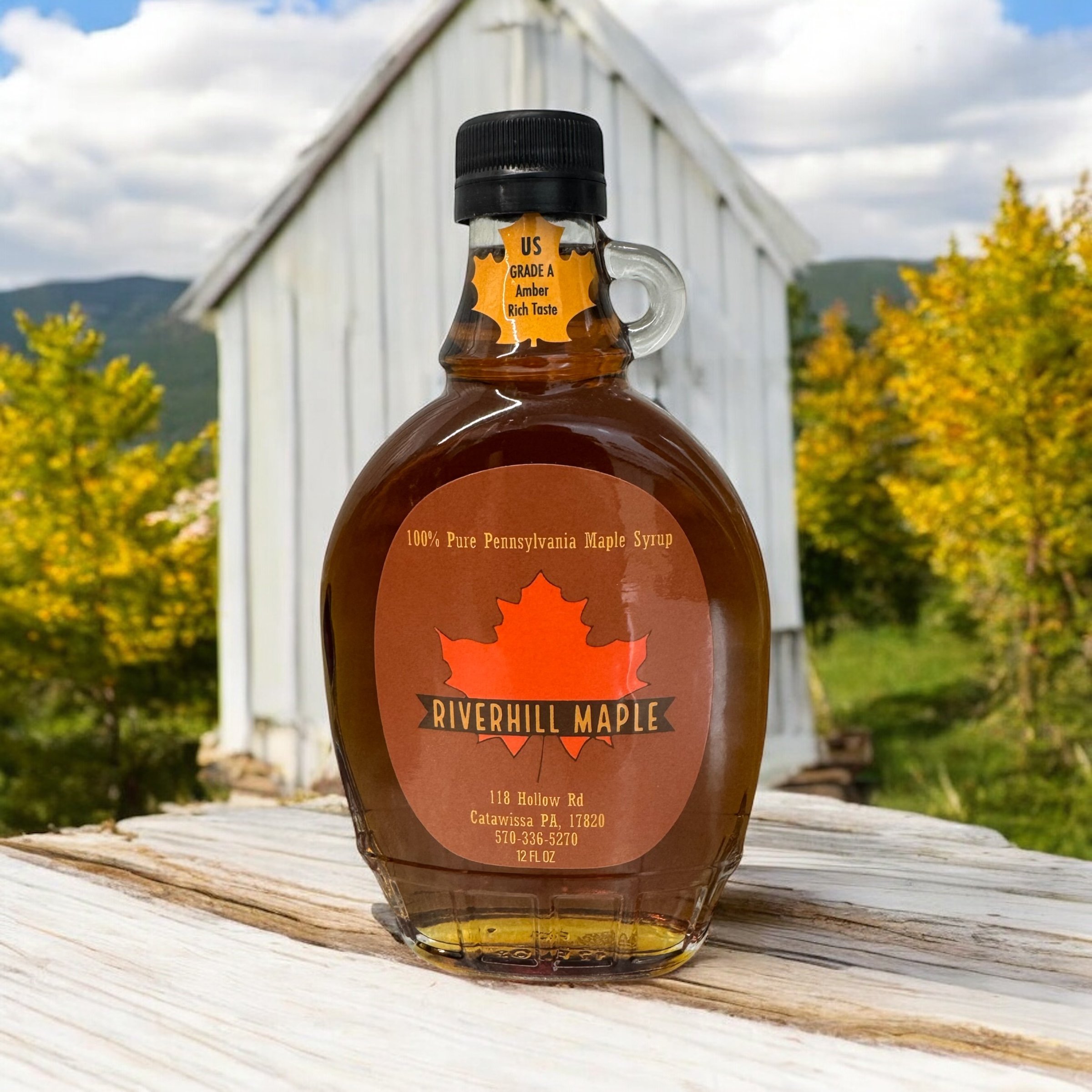 12oz glass bottle