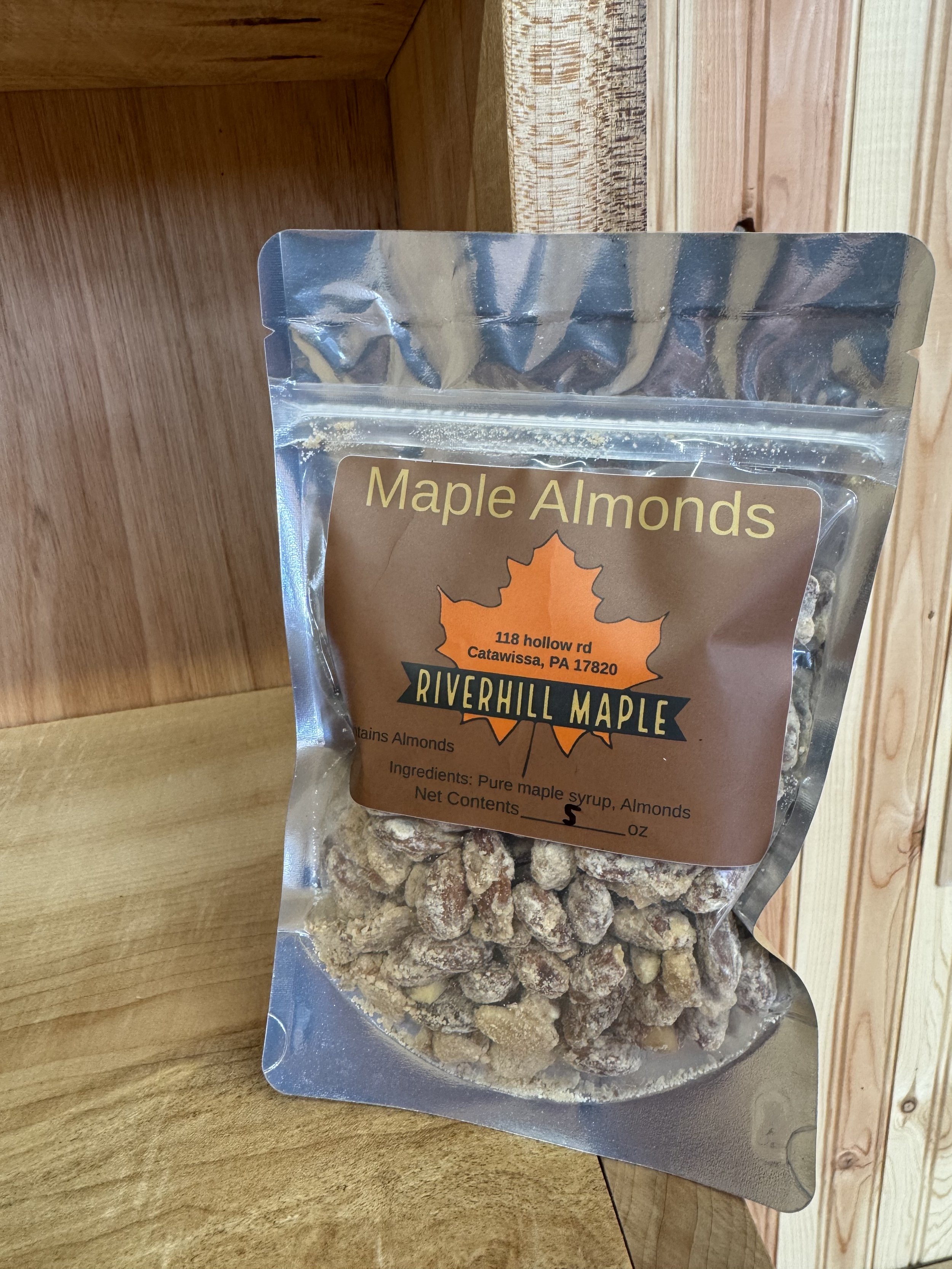 Maple Coated Almonds