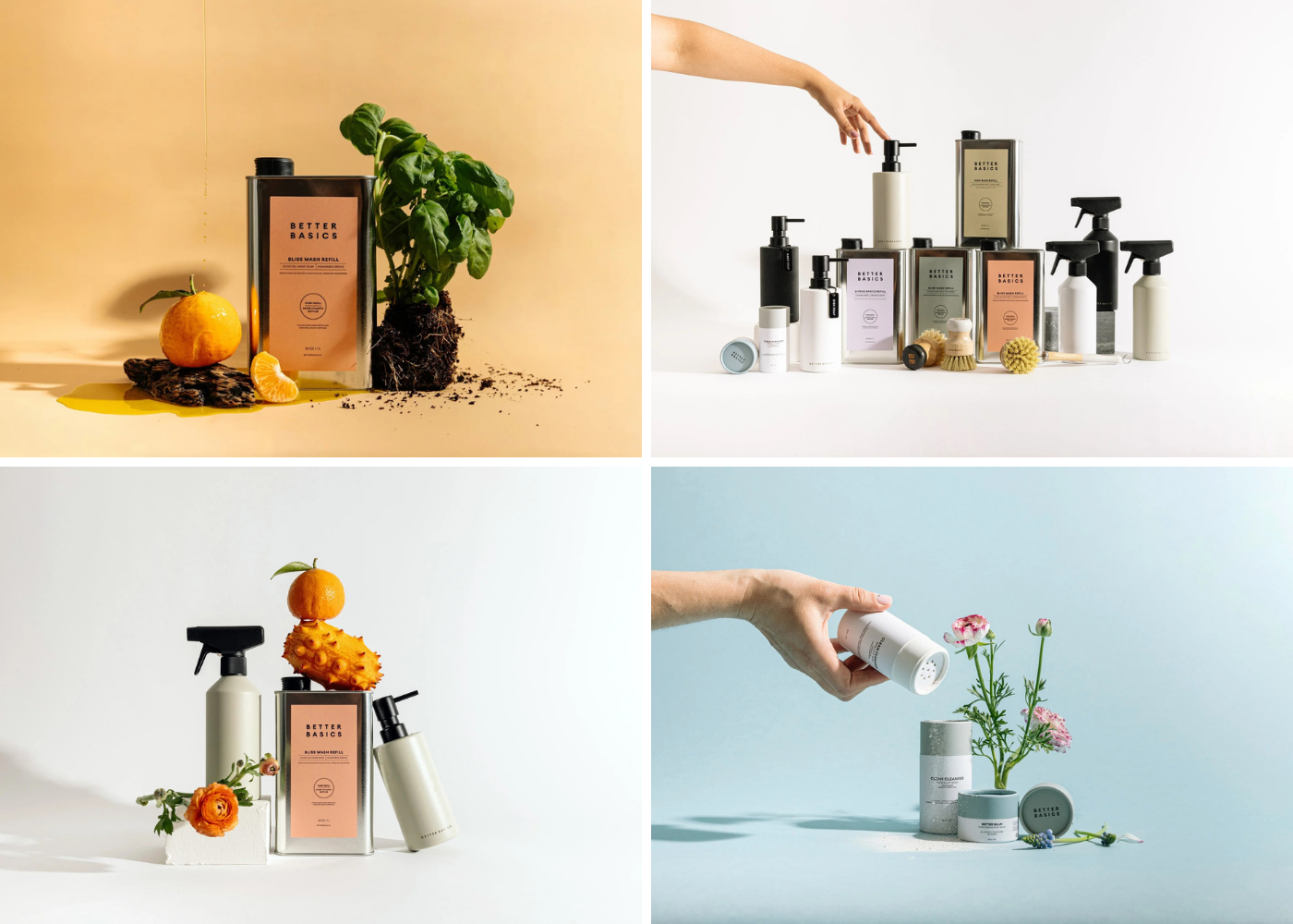 Better Basics Rebrand Shoot - mood boarding + creative briefing