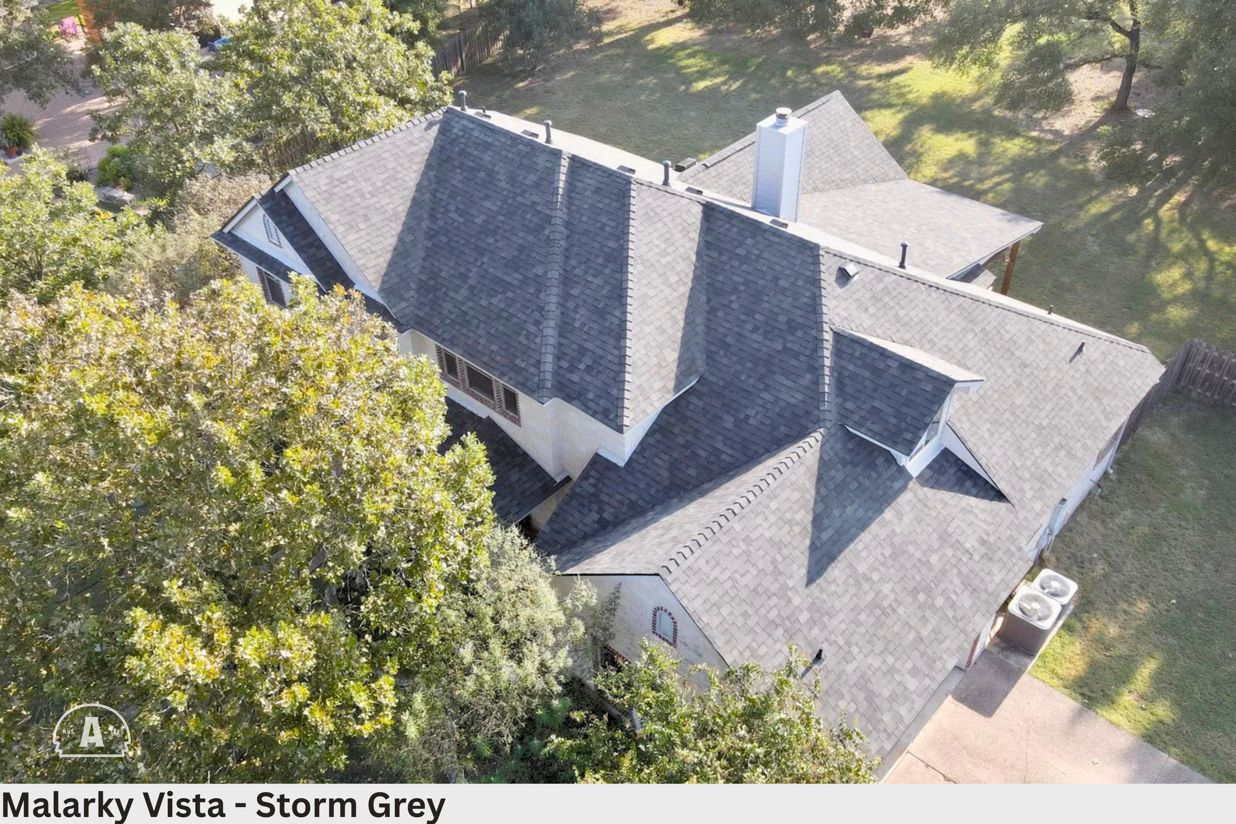 Malarky Vista Storm Grey Shingle Roof