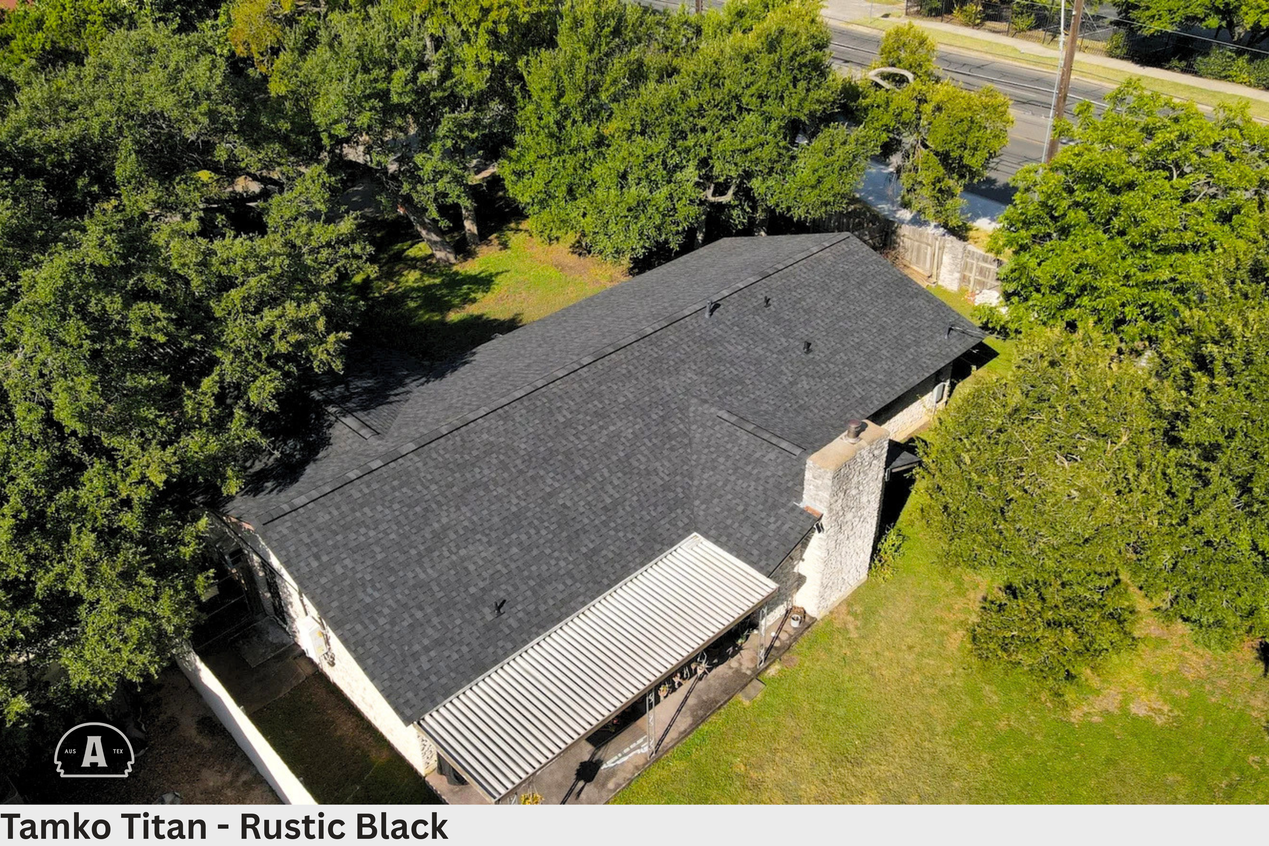 Tamko Titan Rustic Black Shingle Roof