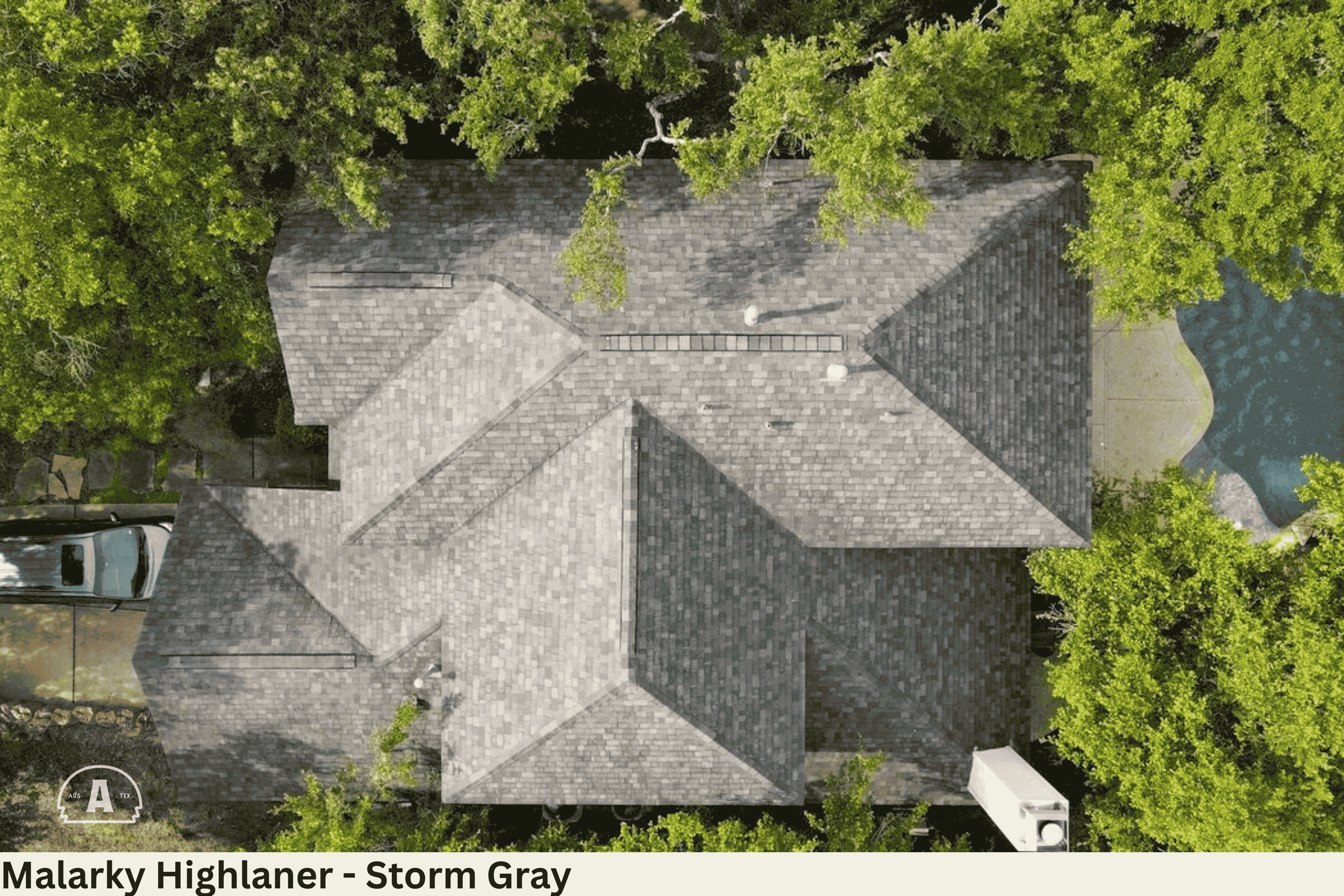 Malarky Highlander Storm Gray Shingle Roof