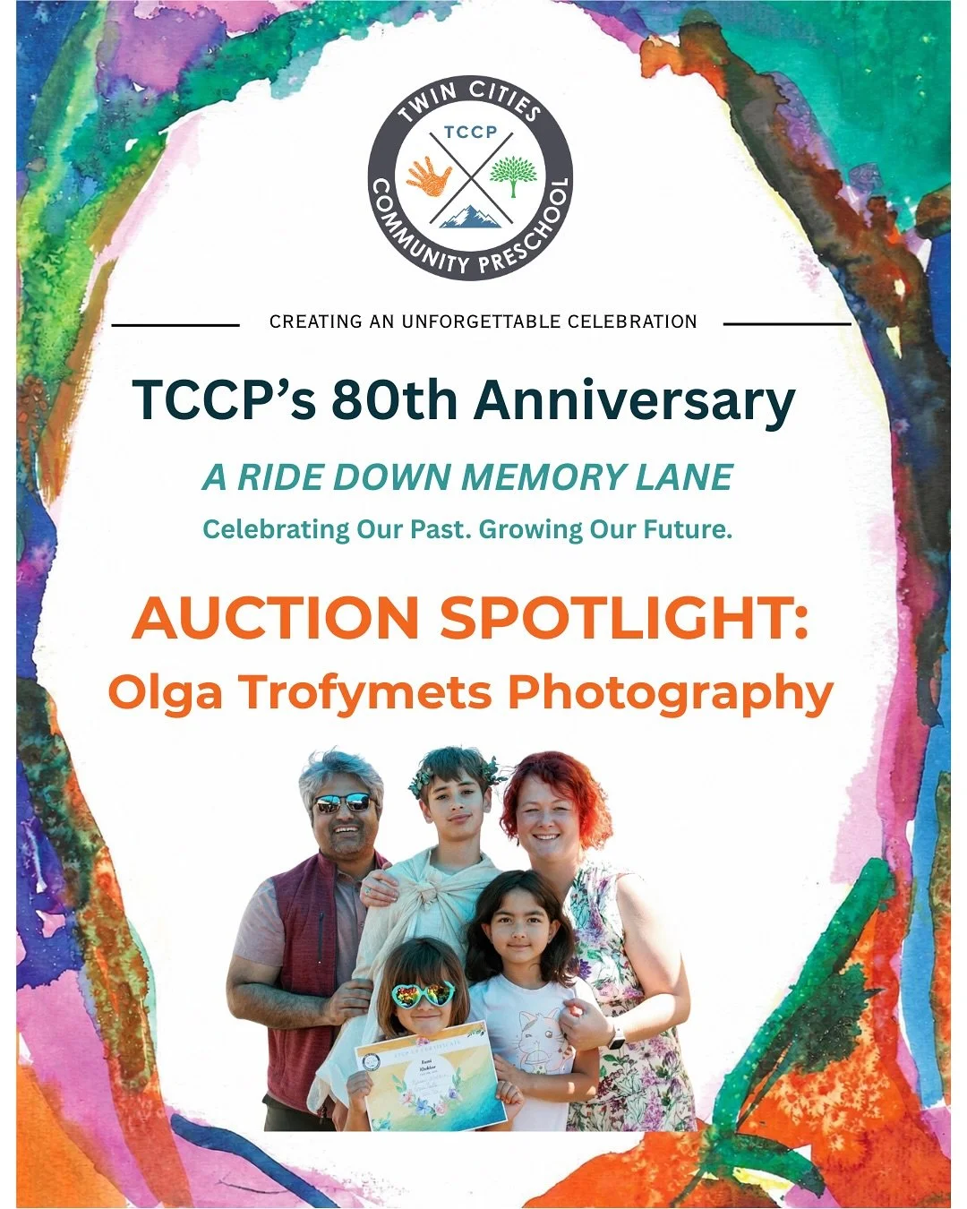 📸 AUCTION SPOTLIGHT! 📸

Yet another TCCP family giving back to the community that helped raise their kiddos. 🧡

We are SO excited to feature this incredible auction donation from recent TCCP alum and former TCCP President Olga Trofymets &mdash; mo