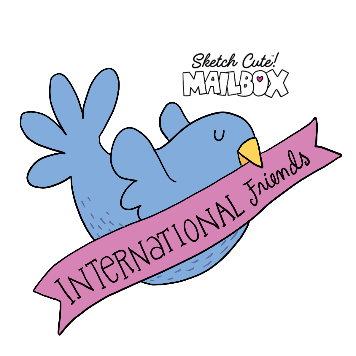 Sketch Cute MAILBOX (Outside USA)
