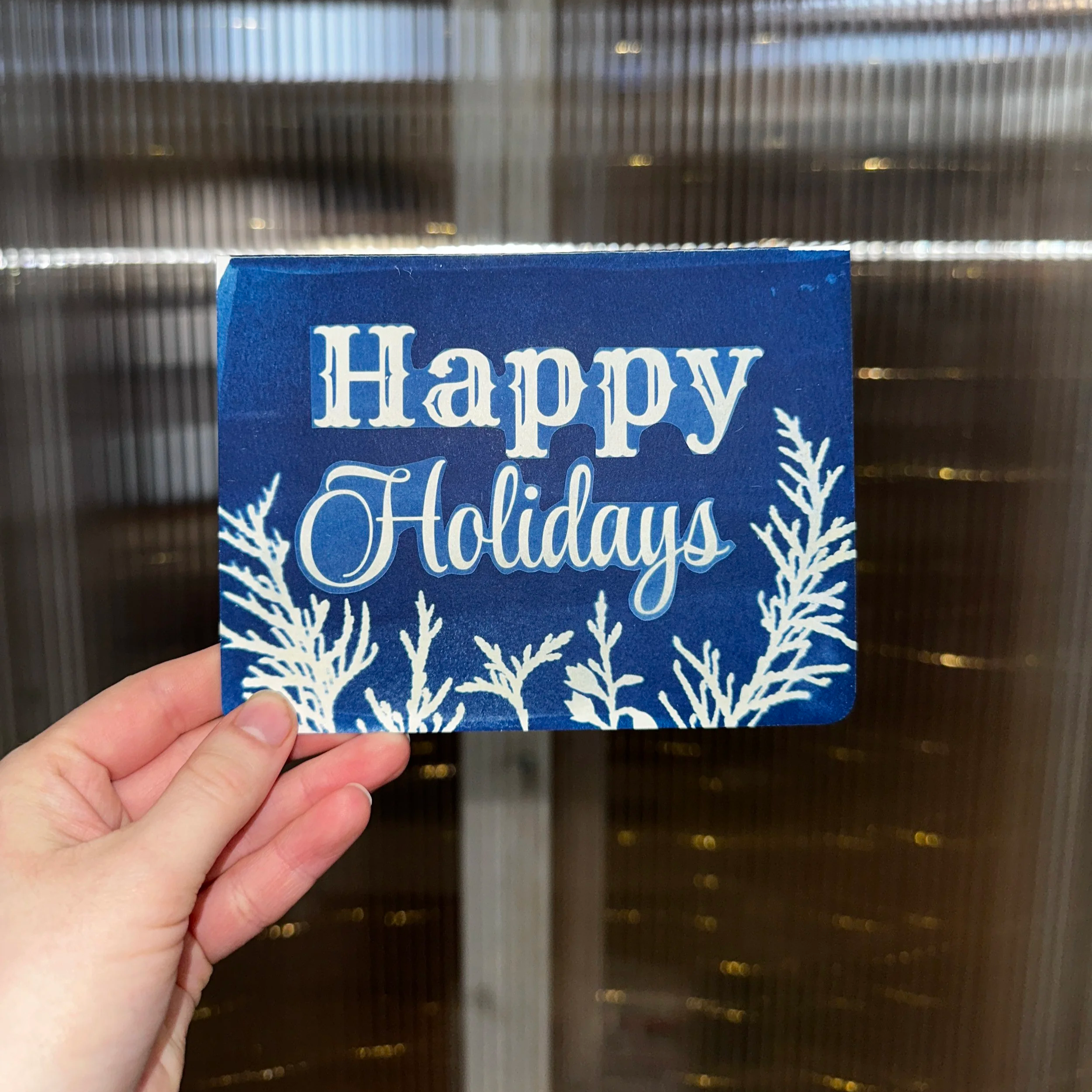 Holiday Card Cyanotype Workshop