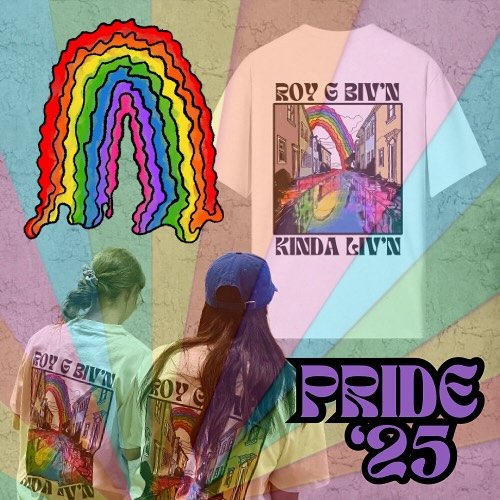Go grab one on the site! PRIDE-2025 

ROY G BIV&rsquo;N&mdash; KINDA LIV&rsquo;N 🏳️&zwj;🌈