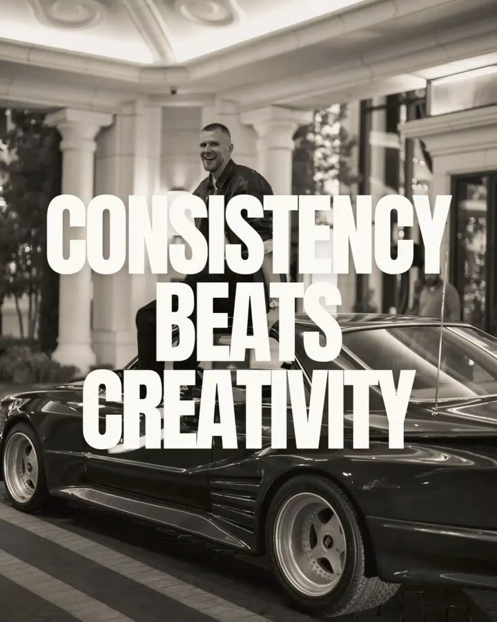 Consistency beats creativity.

Most brands think they need wild ideas to grow online. But the truth is simple. If you show up more often than your competitors, you win. Your audience doesn&rsquo;t trust you because of one good video. They trust you b