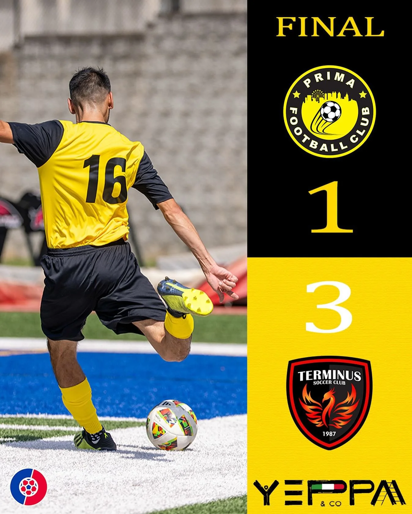 A slow start to the second half let @terminusfc1987 back into the game with a couple of penalties. We look to bounce back next week at @alliancesoccerclub