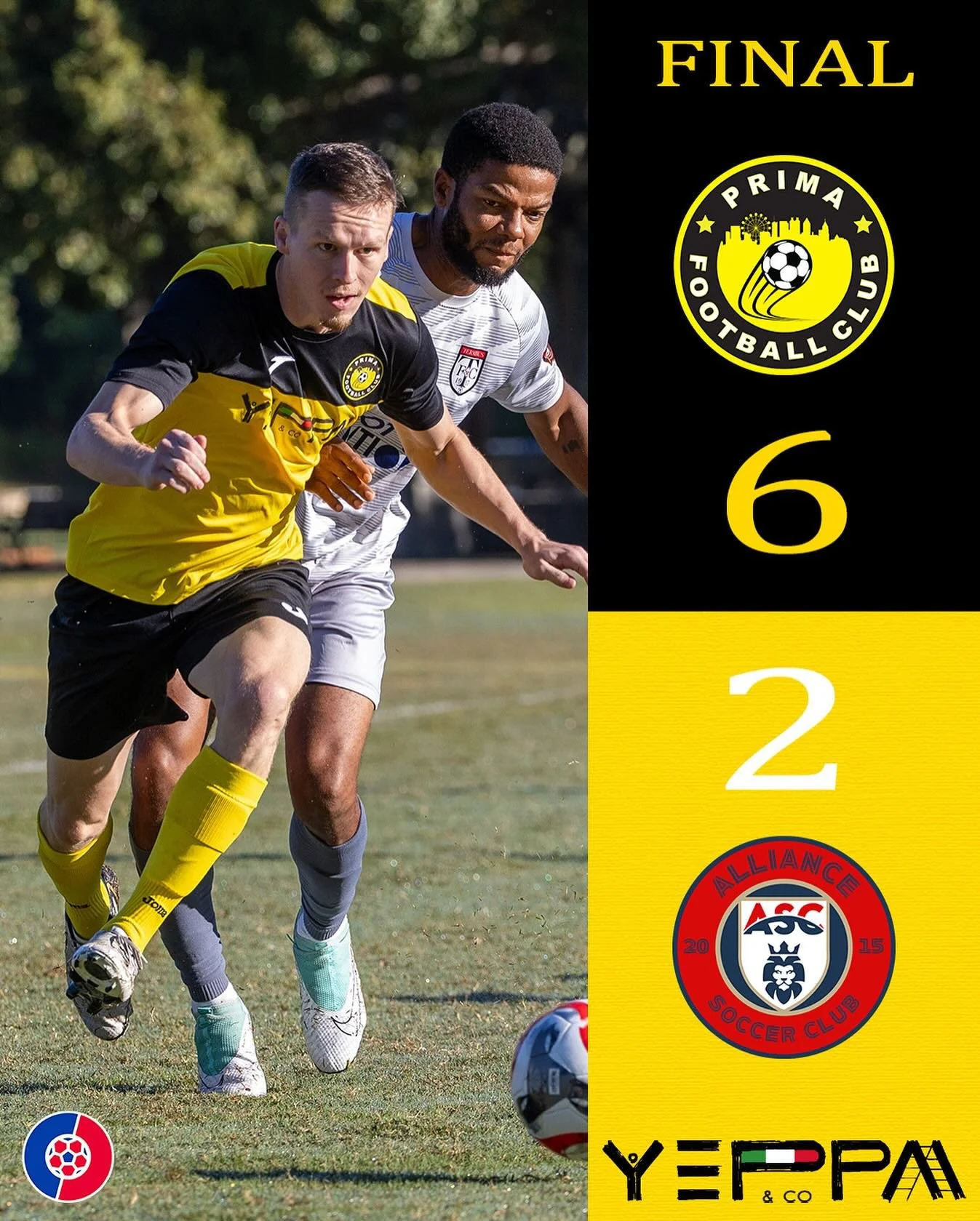 A comfortable win to pick up our first 3 points of the season, powered by a monster 4 goal, 1 assist match from Topher Marshall.