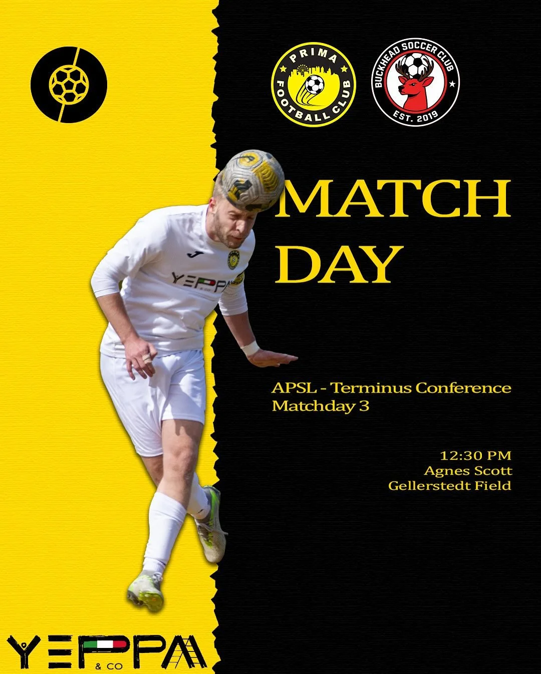 We take on Buckhead SC in @apsl.soccer MD3 looking to build on last week&rsquo;s win against Alliance!