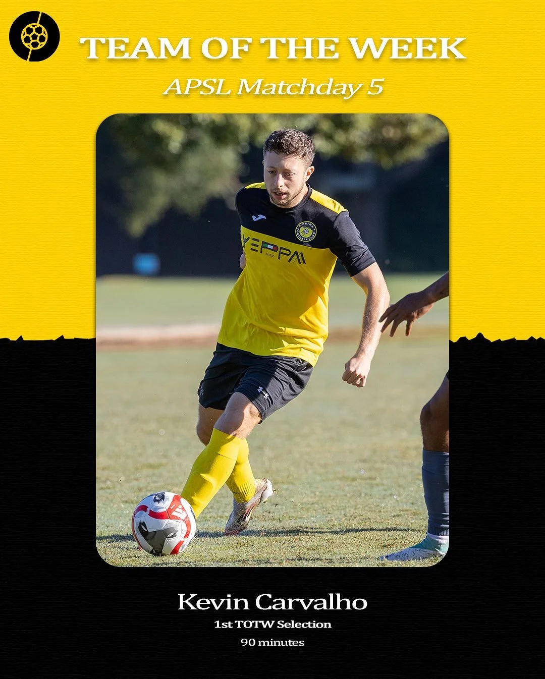 Congratulations to @kevin.carvalho.10 and @adamrooneey for their performances against @fcpeachtree which earned them @apsl.soccer team of the week honors.