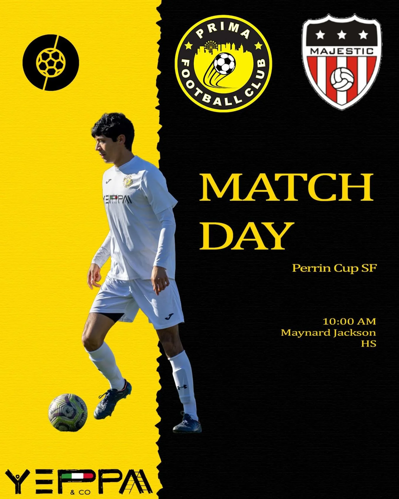 Perrin Cup semi final! We take on @majesticsoccerclub as we look to book our place in the final