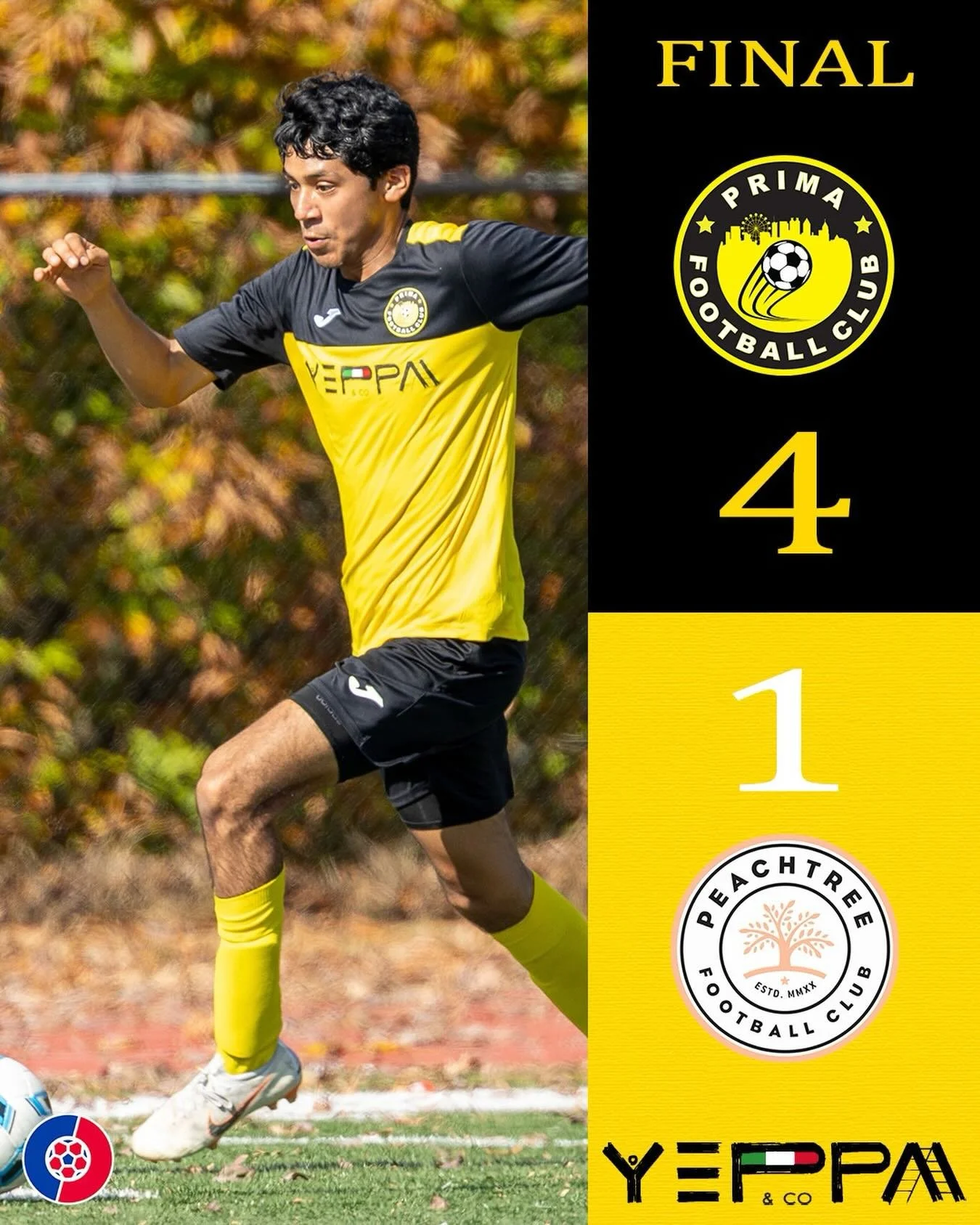 Back from the break with 3 points against a competitive Peachtree FC. On to the next!