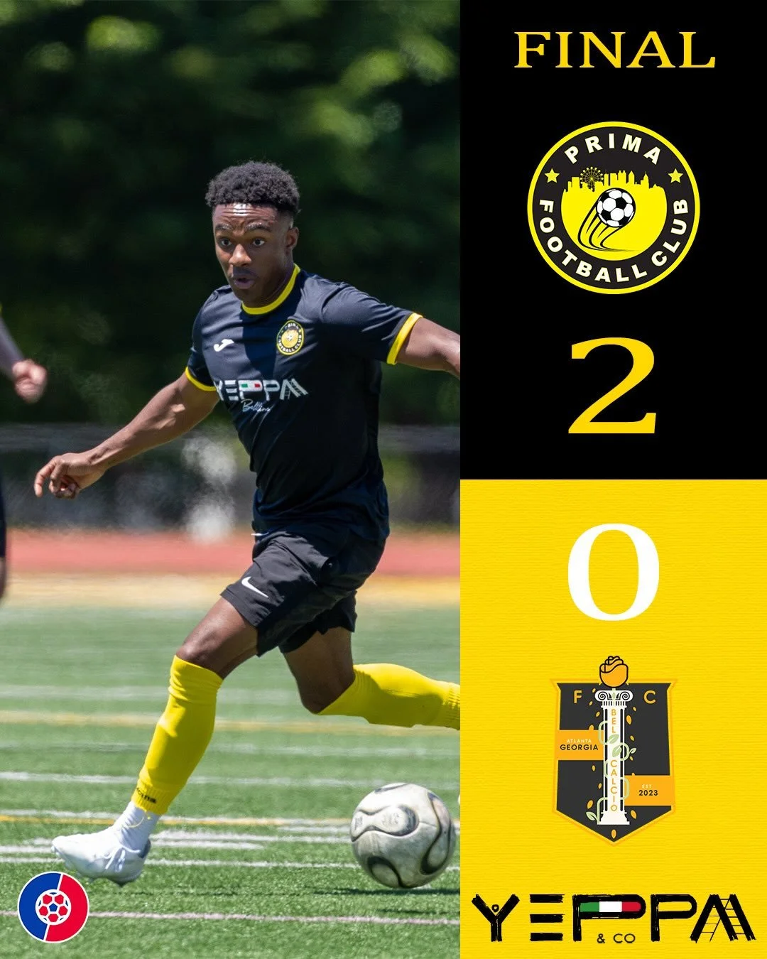 Terminus Conference Regular Season Champions! A composed win over an extremely organized @belcalciofc is enough for us to secure the regular season title and our second trophy of the season. On to the Playoffs!
