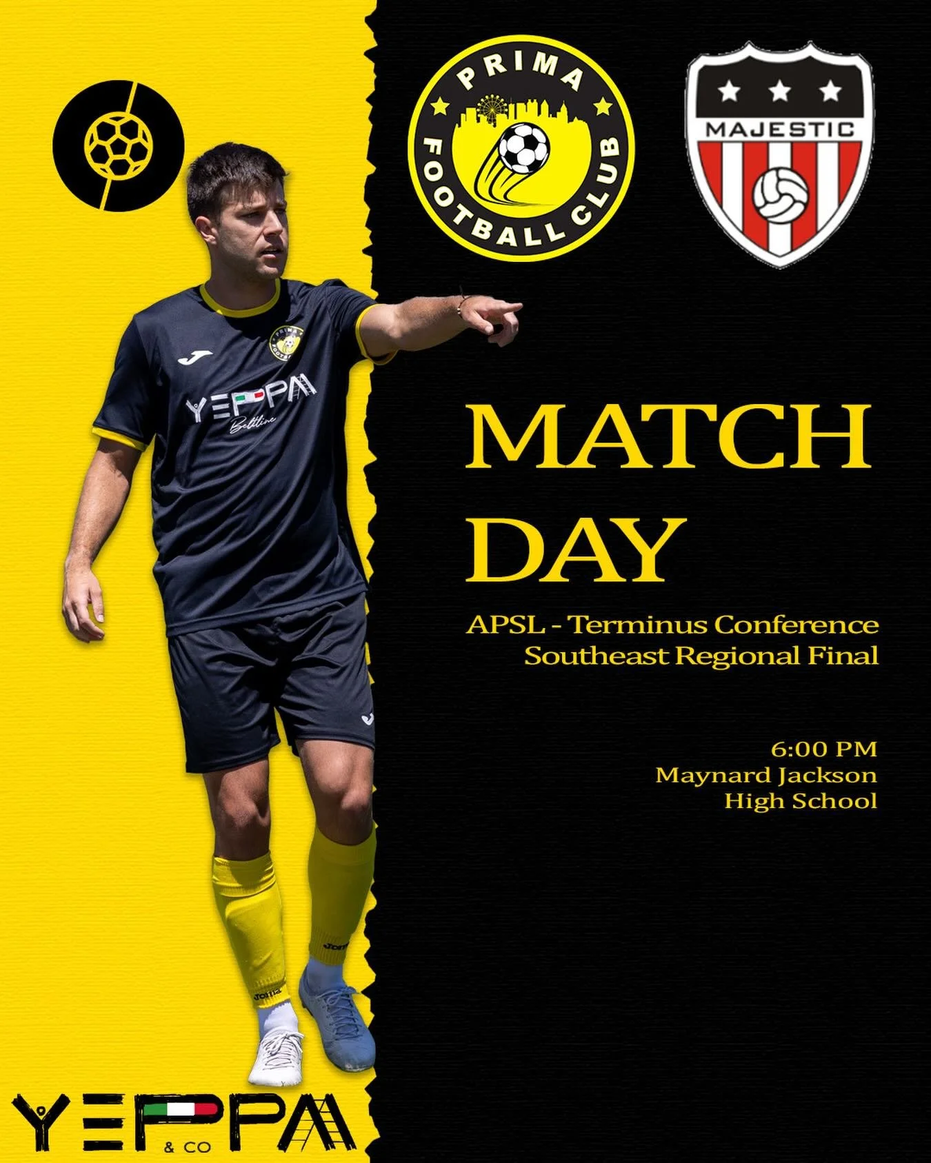 Matchday down at Maynard Jackson High School as we take on @majesticsoccerclub in the Southeast Regional Final!