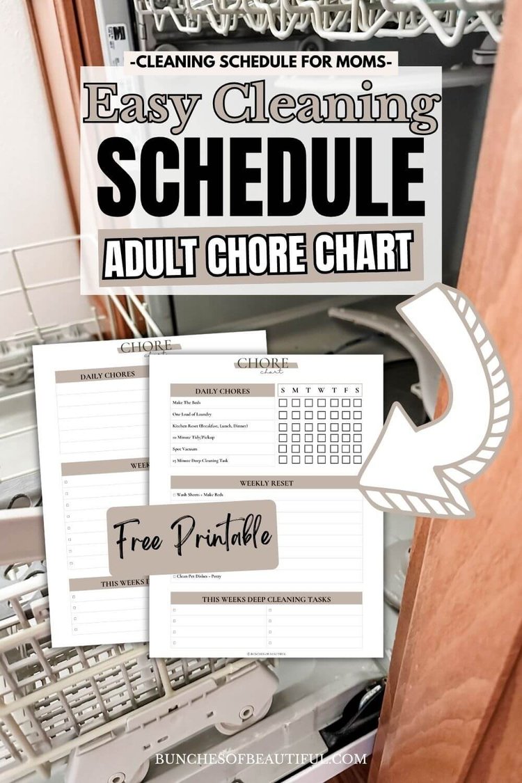 Simple Chore Chart for Adults (That Actually Works) — bunches of beautiful