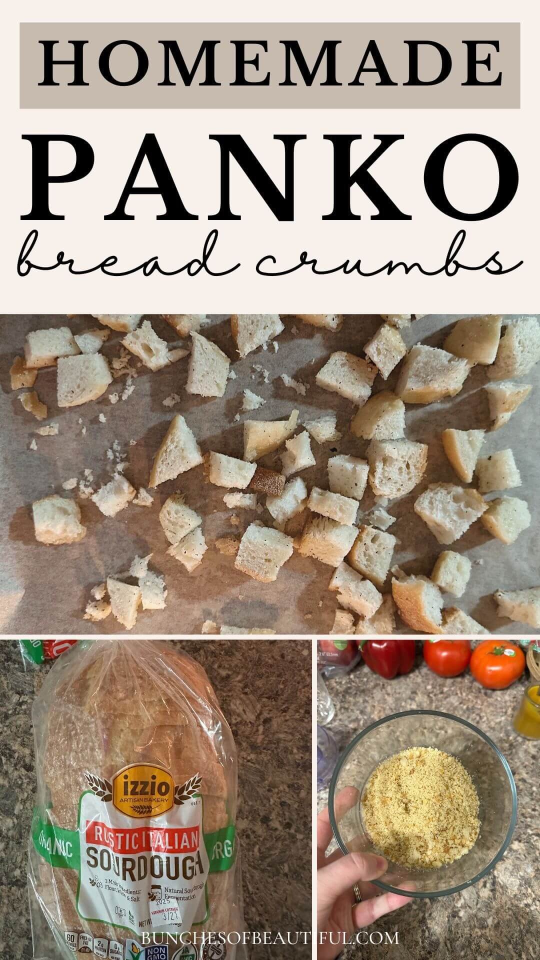 Homemade Panko Bread Crumbs With Sourdough Bunches Of Beautiful