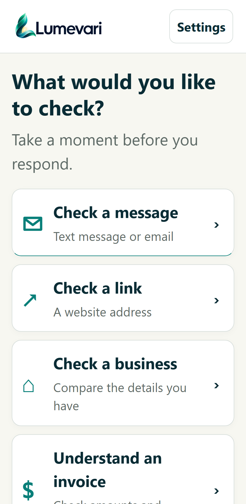 Larger-text presentation for feedback. Large-text illustration; invented example.