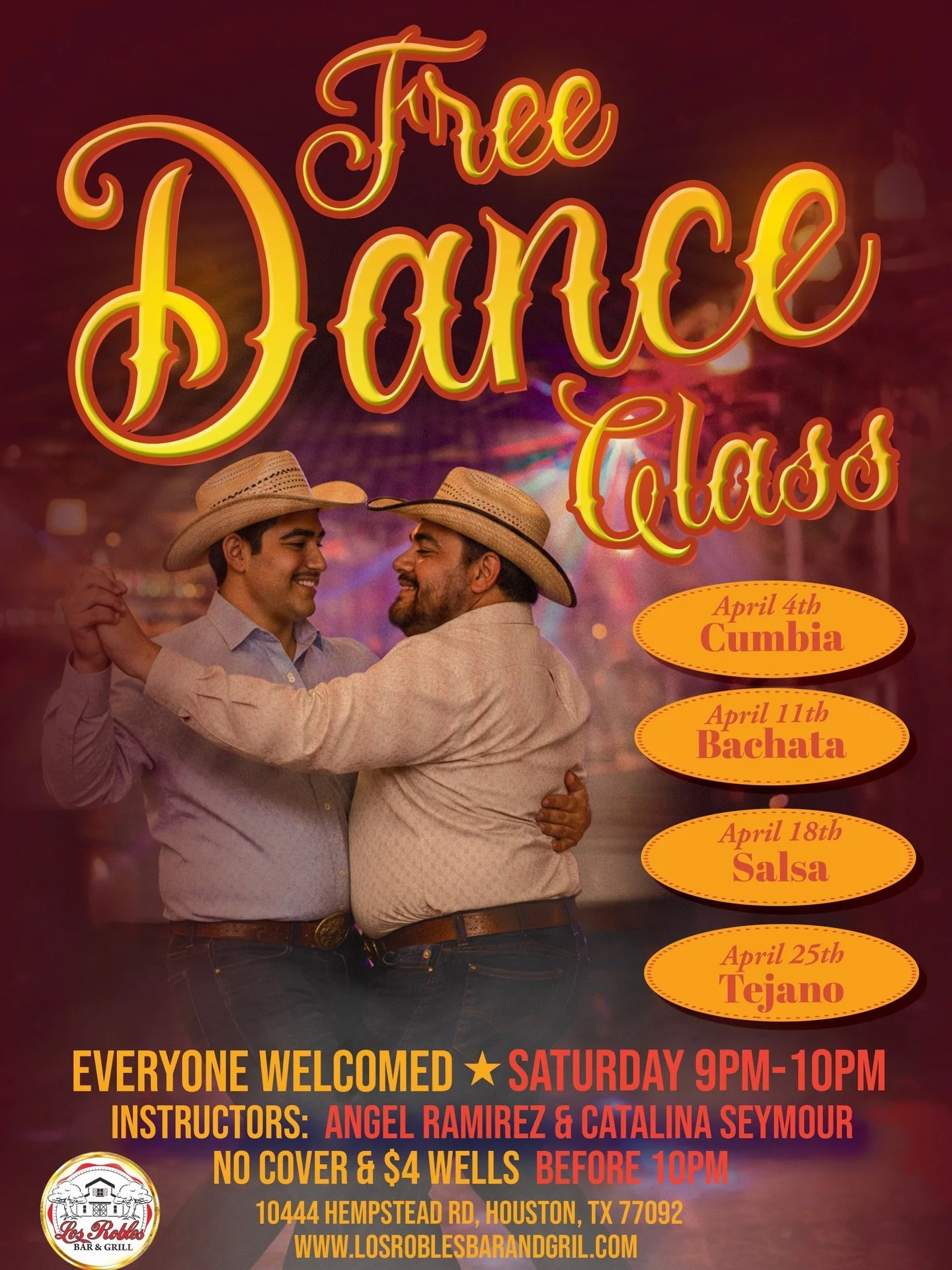 This Saturday we have FREE BACHATA DANCE CLASS! Don&rsquo;t miss out come early and stay late