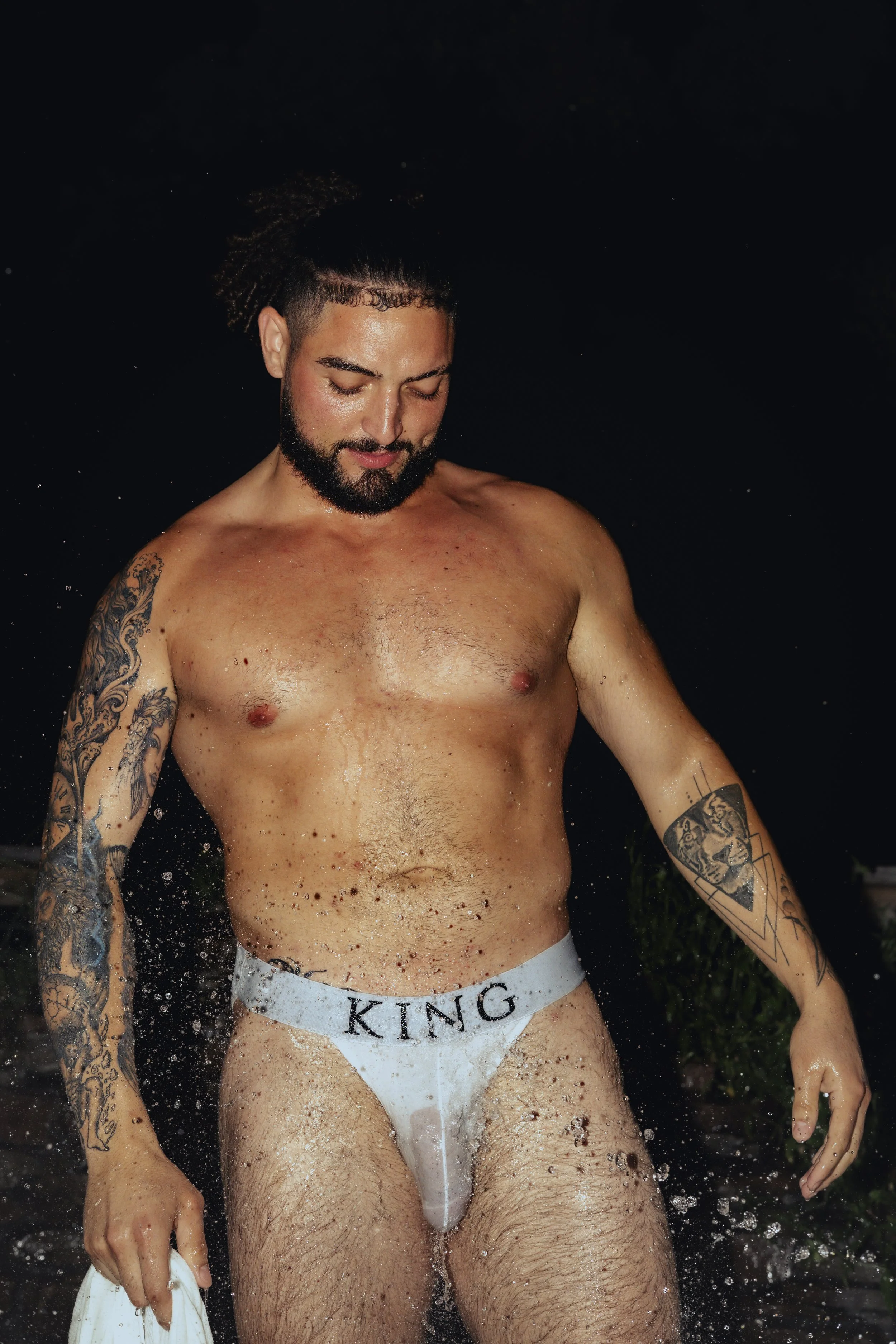 Male dancers performing in the Friday night DESNUDO all-male Strip Show at Los Robles Latin gay bar in Houston, Texas.