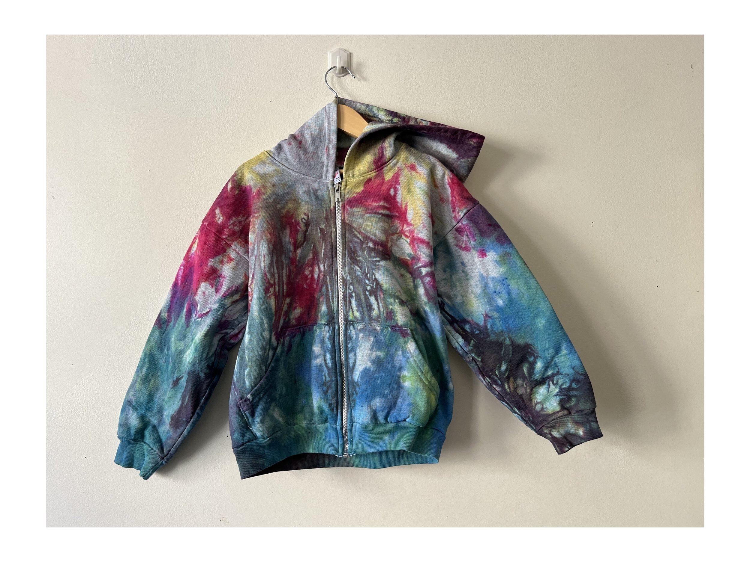 Kids Tie Dye Zip-Up Hoodie