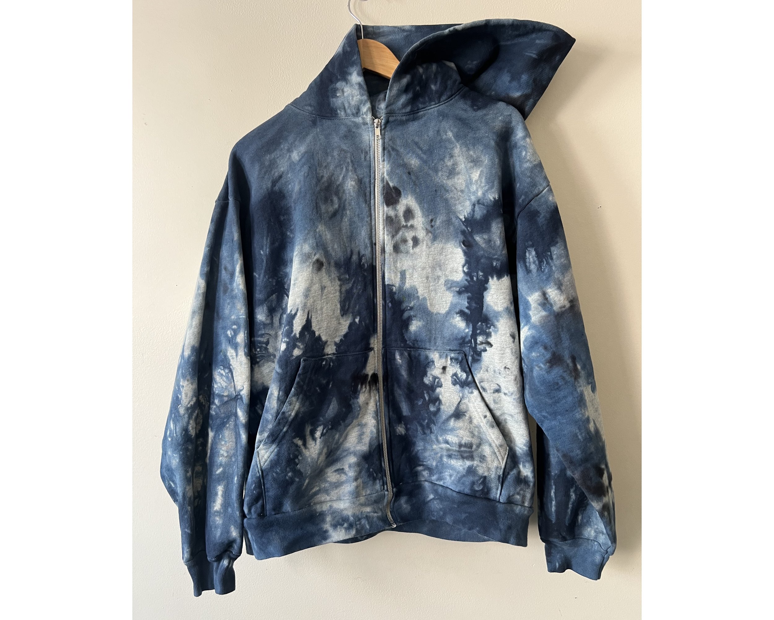 Heavy weight Blues Zip-Up Hoodie
