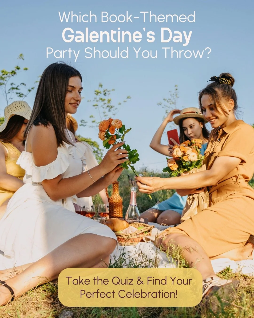 Books, wine, and your favorite women...sounds like a perfect Galentine&rsquo;s Day to us. 💕🍷 

Your Galentine&rsquo;s Day plans deserve more thought than &ldquo;should we just order pizza?&rdquo; 😌 (but pizza is sooo good too!)

Take the book-them