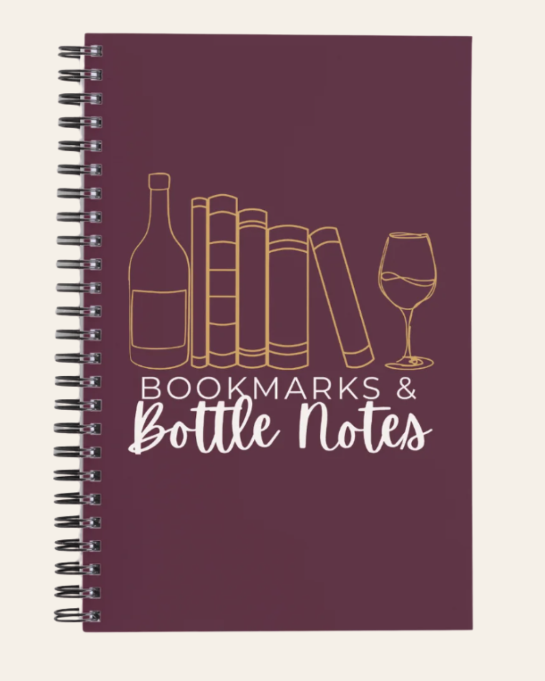 Bookmarks & Bottle Notes Spiral Notebook