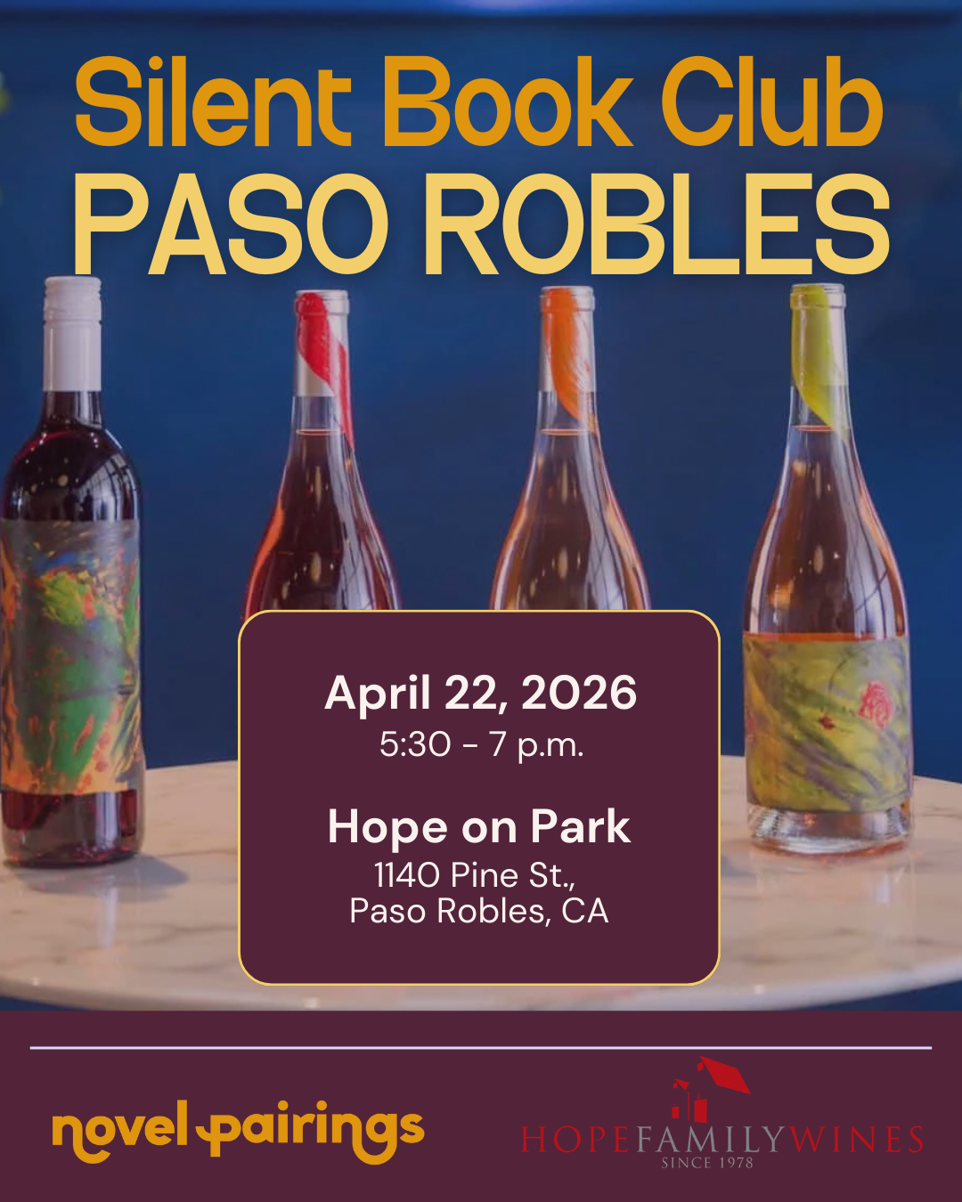 A Silent Book Club Night at Hope on Park