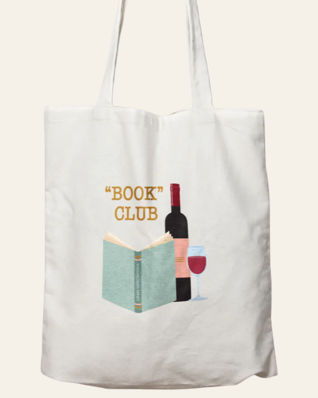 "Book" Club Canvas Tote