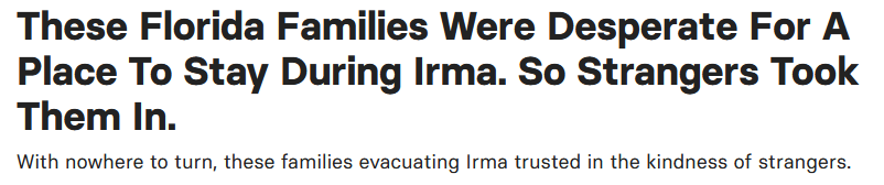 Buzzfeed Article, Hurricane Irma