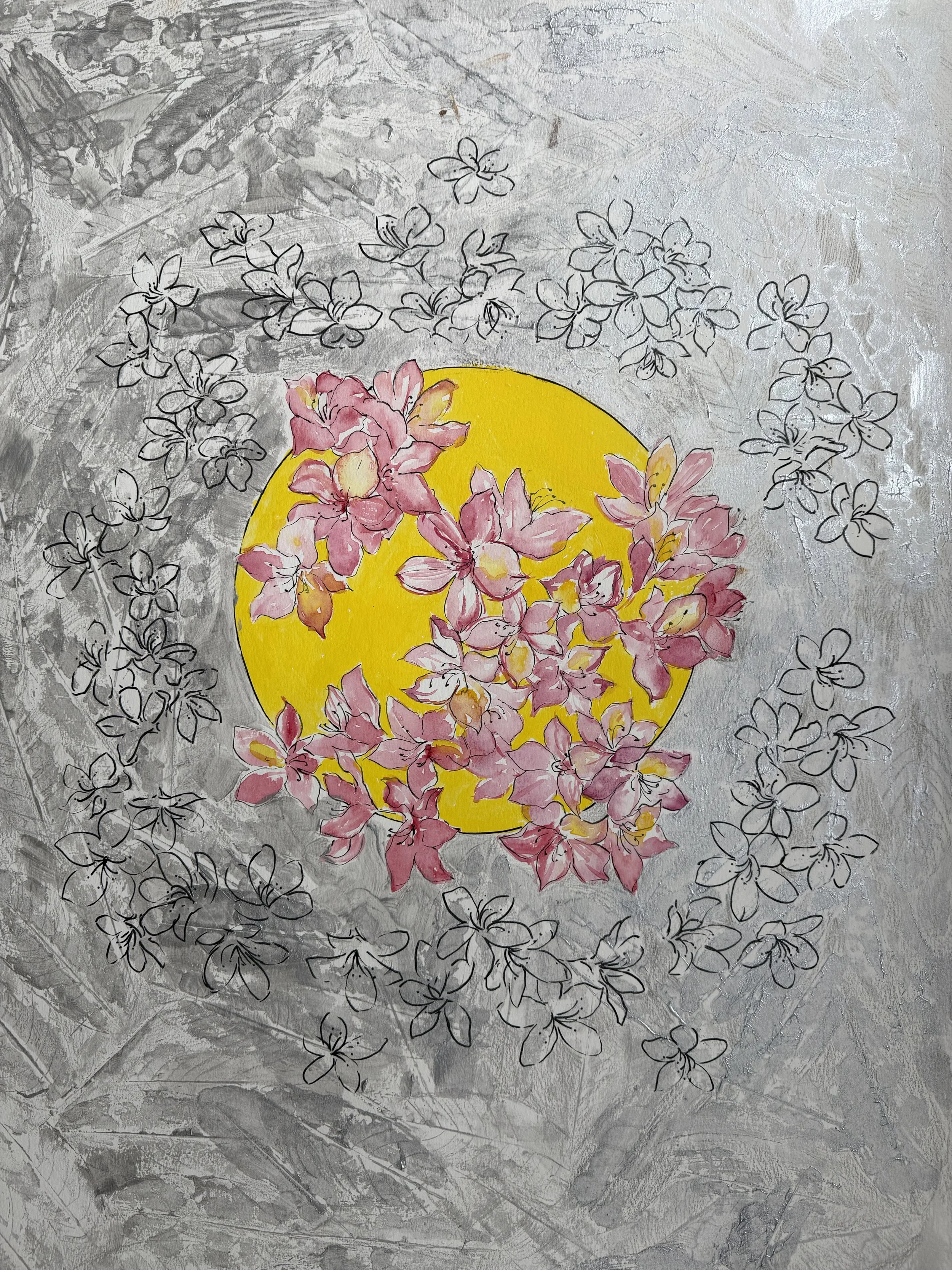 Soma Vajpayee, Safe Space 2, 30 x 22 in., Mixed media, 2025