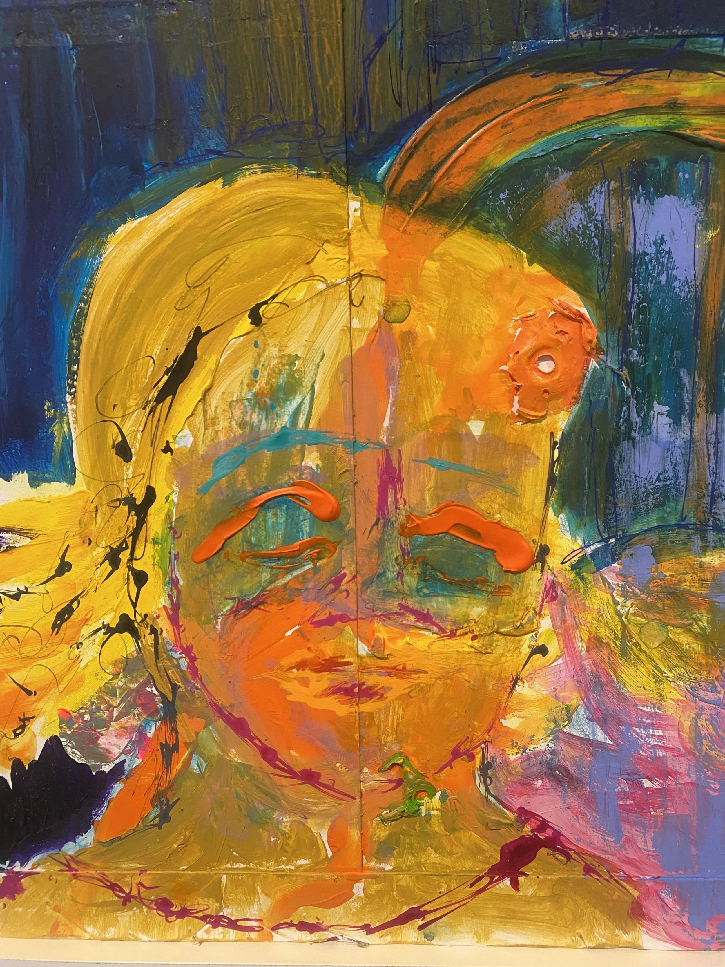 Catherine Asher, Child of Hope, 7 1/2 x 12 3/4 in., Acrylic paint, 2025