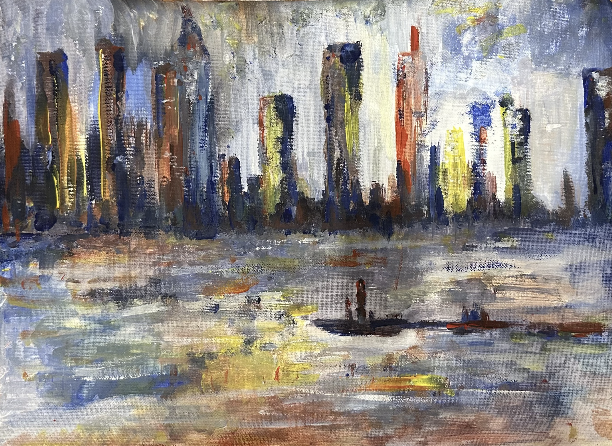 Susan Kappel, Resilience in Reflection, 12 x 16 in., Watercolor on canvas