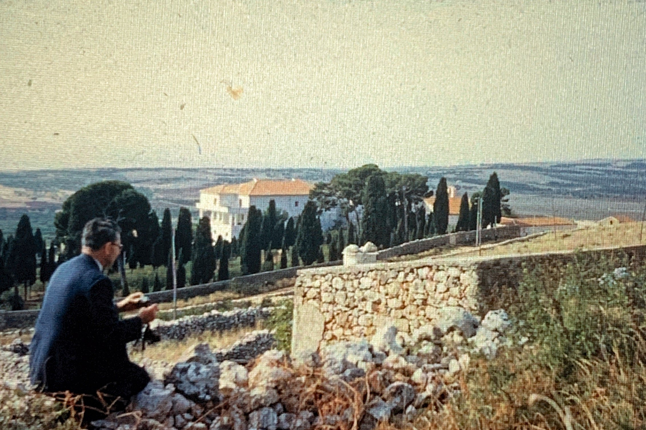 William Carrigan takes photos of Padre Pio's Monastery (1953).