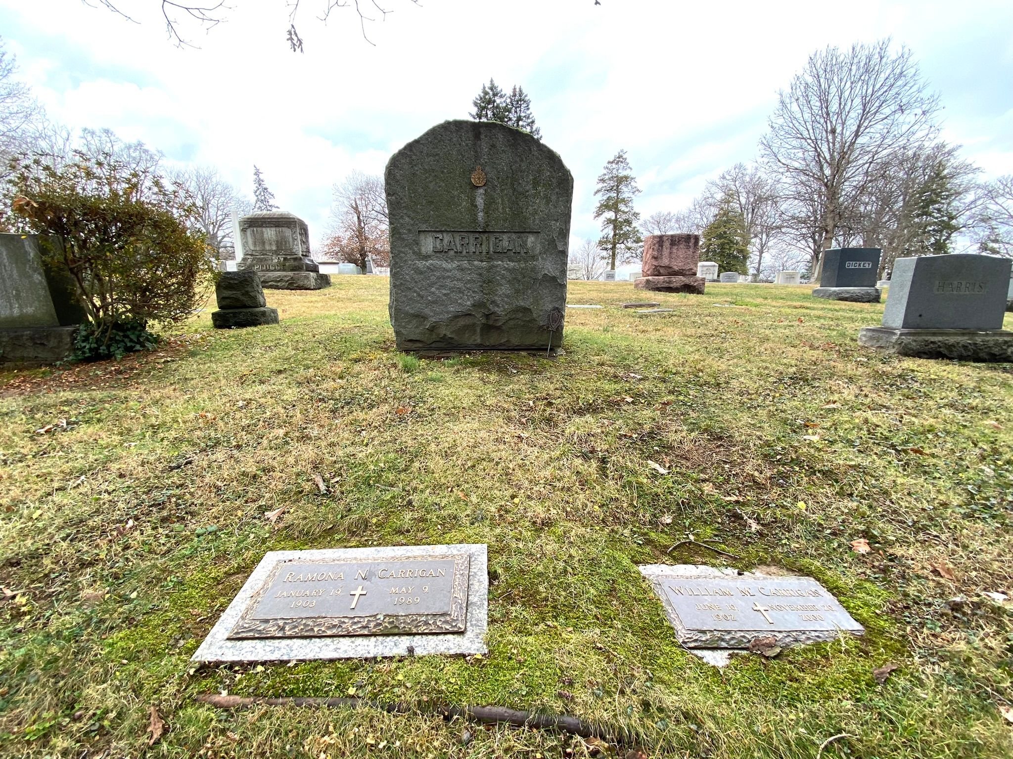 The Carrigan graves, Washington, D.C.