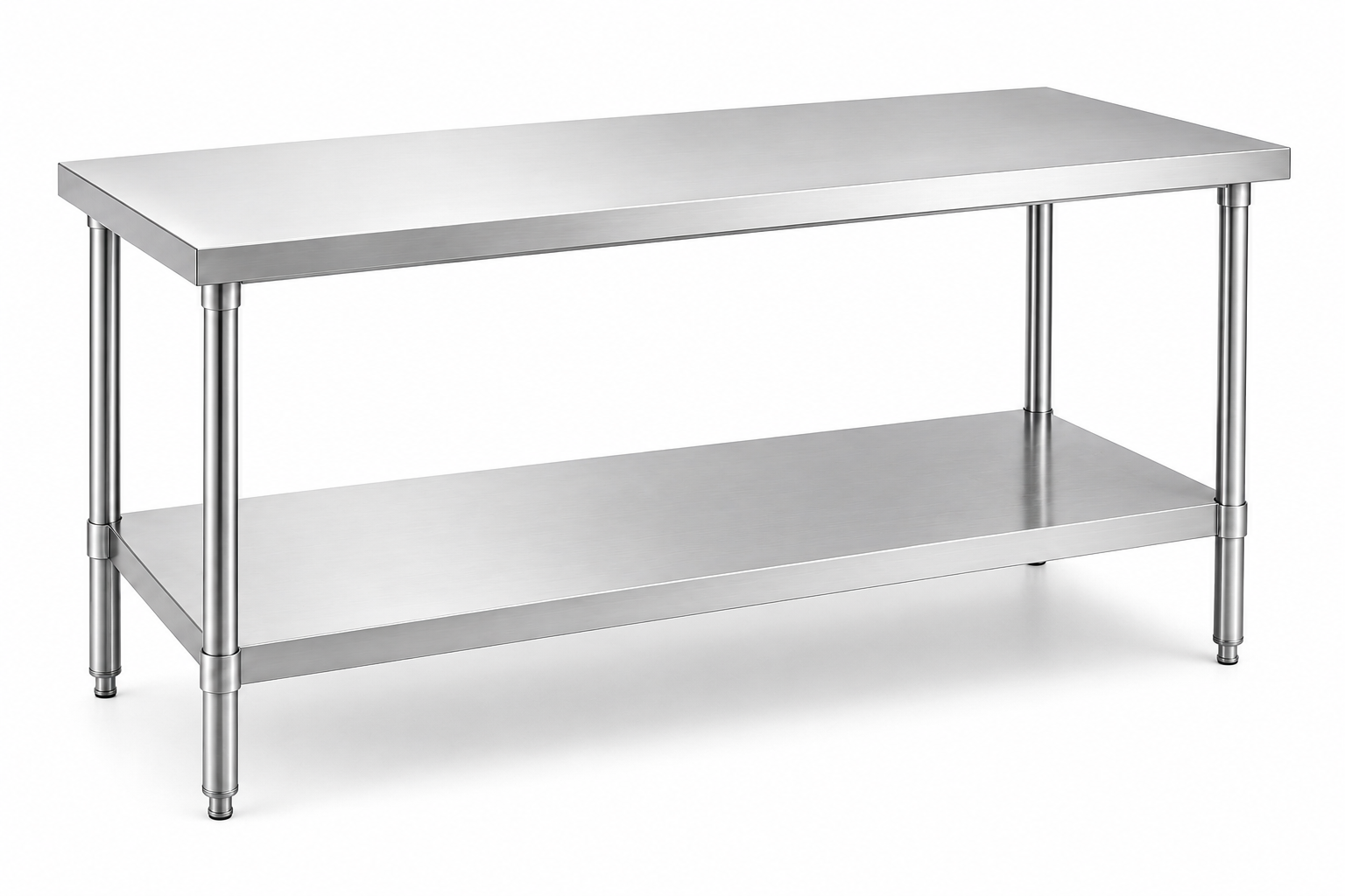 Stainless work table with an undershelf