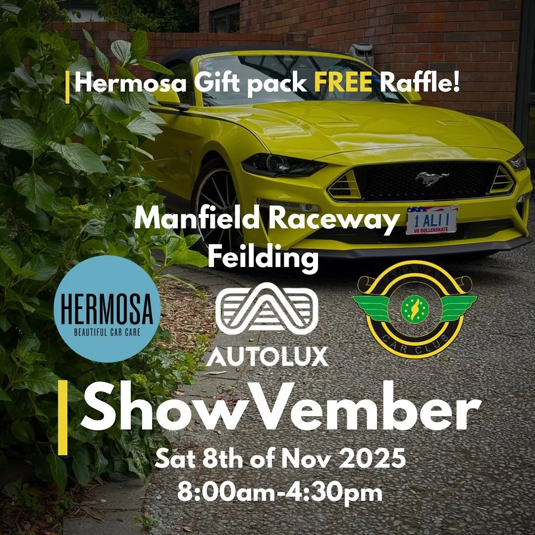 autolux x @hermosacarcare at ShowVember &ndash; November 8th at Manfeild

We&rsquo;re stoked to be part of ShowVember this year alongside the crew from Hermosa. They&rsquo;ve hooked us up with a solid gift pack that we&rsquo;ll be raffling off for fr