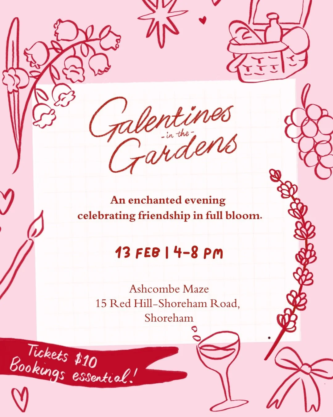 We have some super exciting news 🥁🥁🥁

Our first community workshop of the year is actually going to be a full blown event - and it would mean everything if you came! 

We&rsquo;ve partnered up with @ashcombemaze to design the ultimate galentines e
