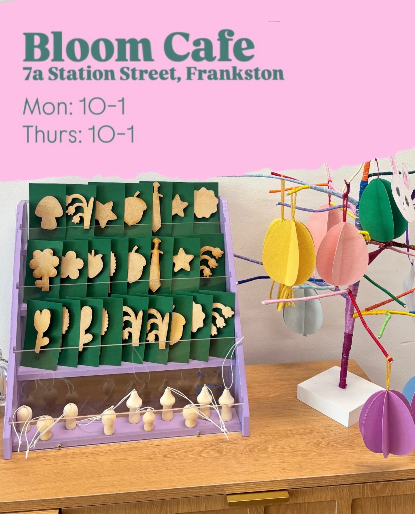 A new craft has landed at @bloomcafefrankston ☺️

A collection of blank brooches or mushrooms ready for your creative flair. We can&rsquo;t wait to see what you make!