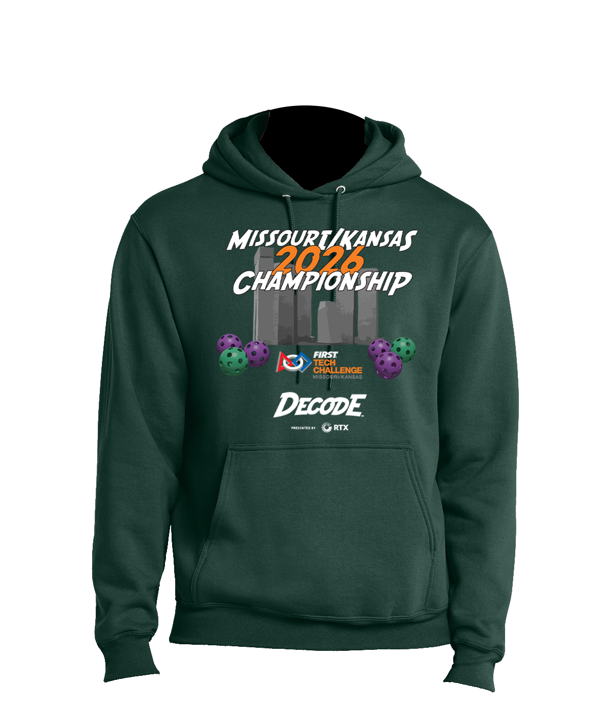2026 FTC MOKS Dark Green Hoodie