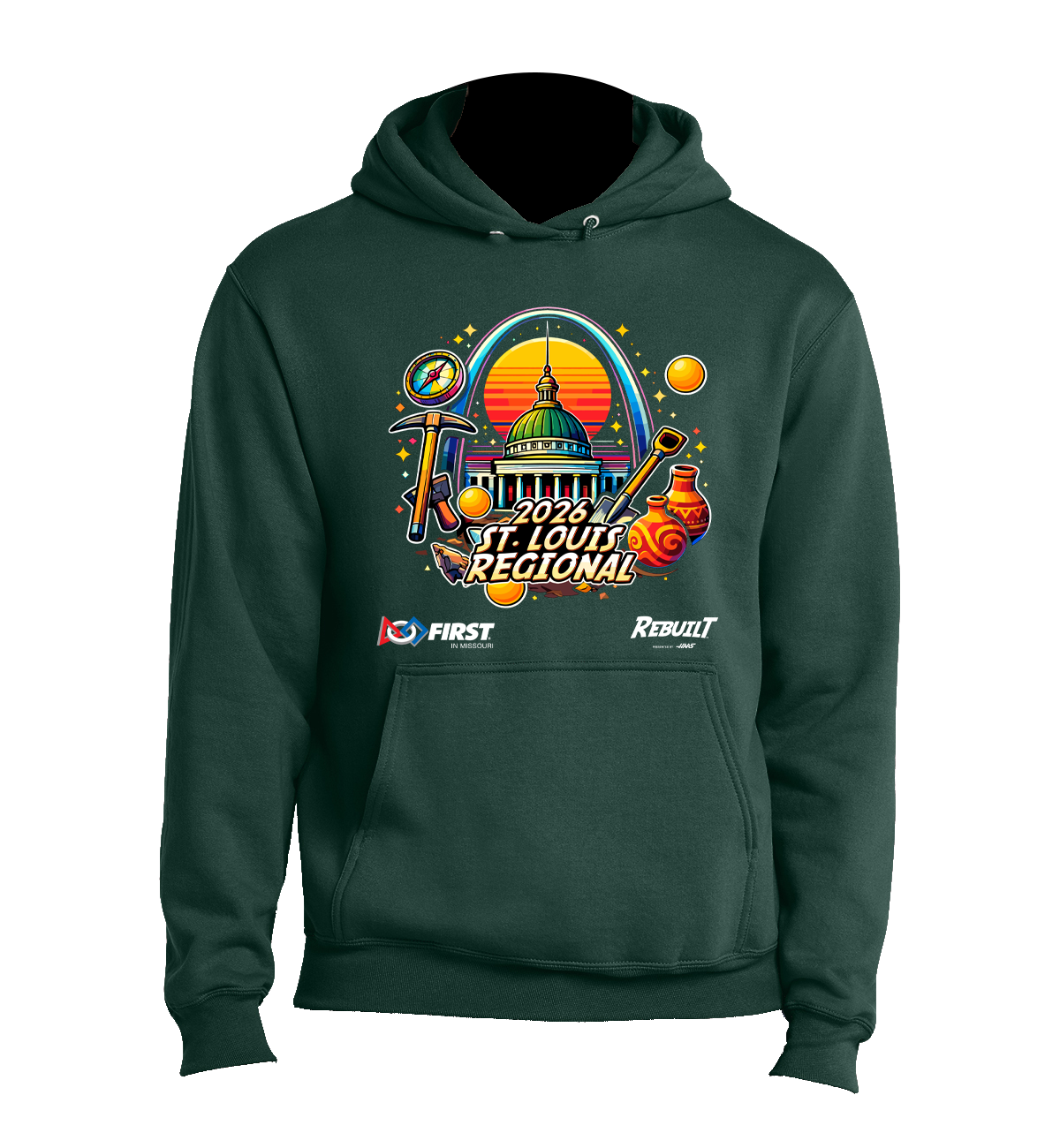 2026 STL Regional Hoodie - Dark Green