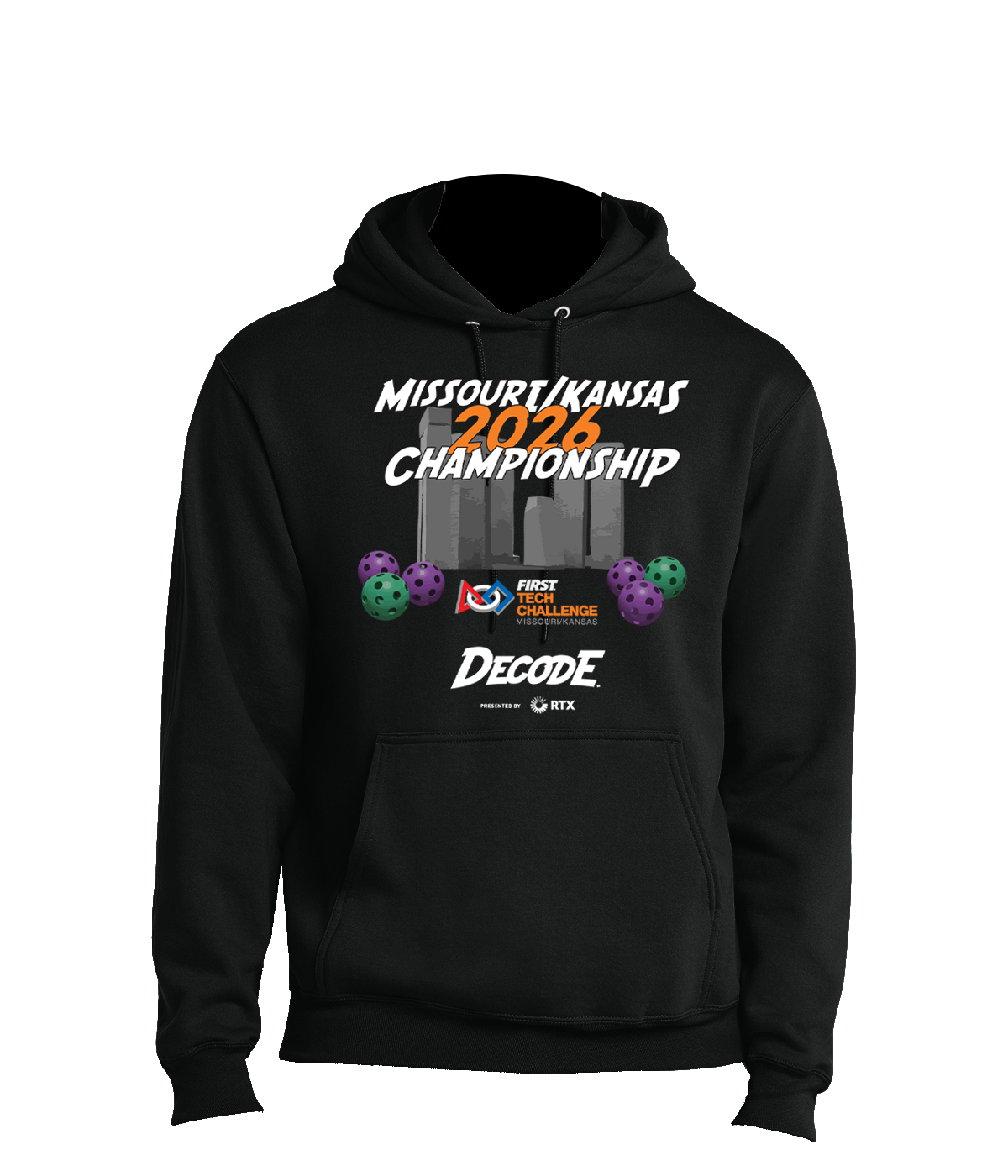 2026 FTC MOKS Jet Black Hoodie