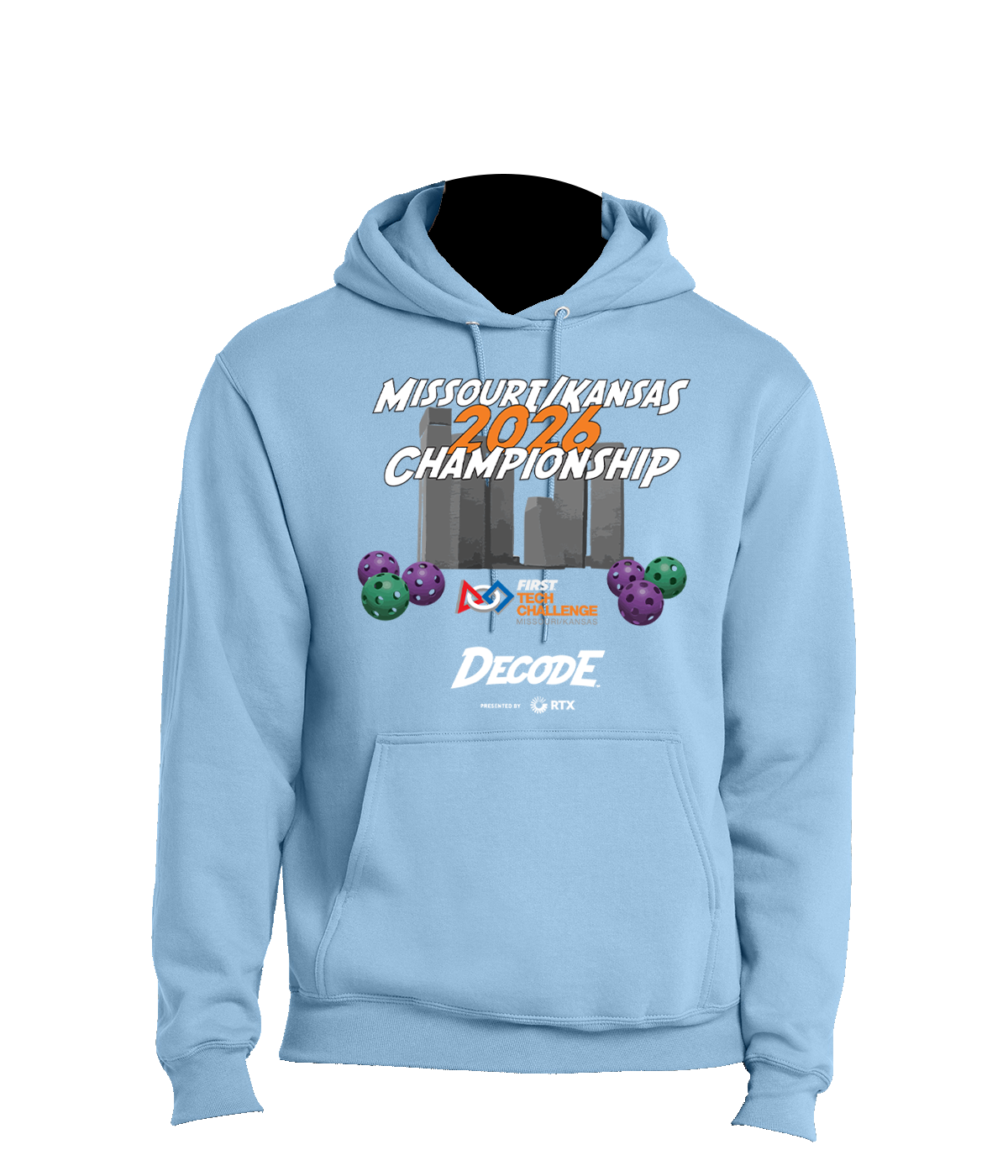 2026 FTC MOKS Light Blue Hoodie