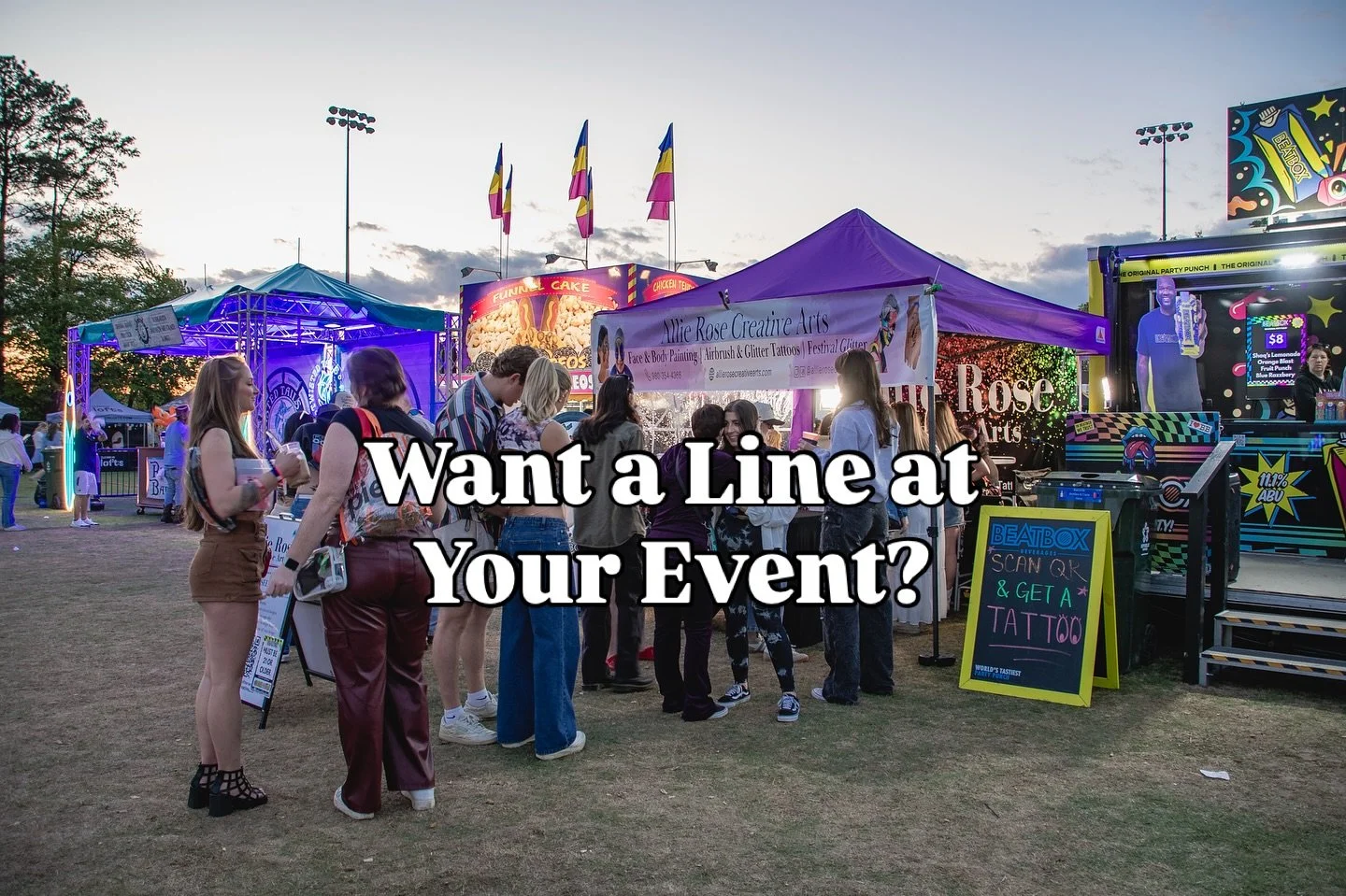 Want something that pulls people in and keeps them engaged??

Our face &amp; body art experiences don&rsquo;t just decorate faces, THEY ACTIVATE your event.

💜Fast &amp; professional 
💜Crowd pulling
💜Inclusive
💜PERFECTOOO for festivals, schools, 