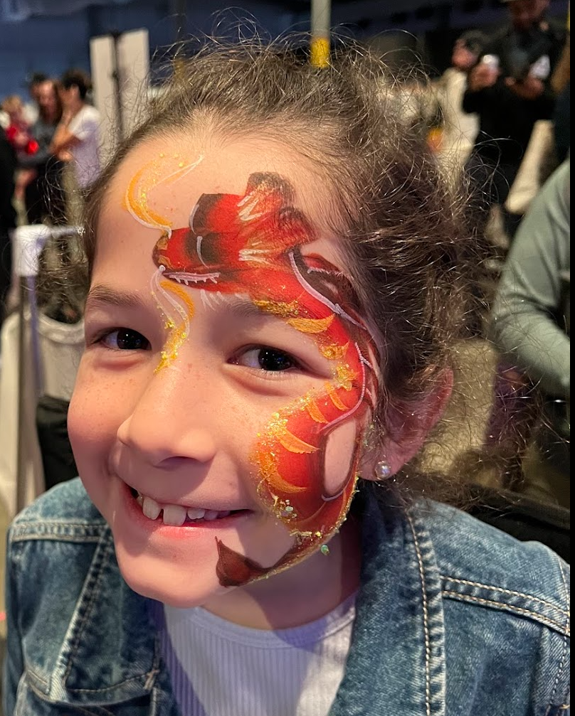 Dragon face paint