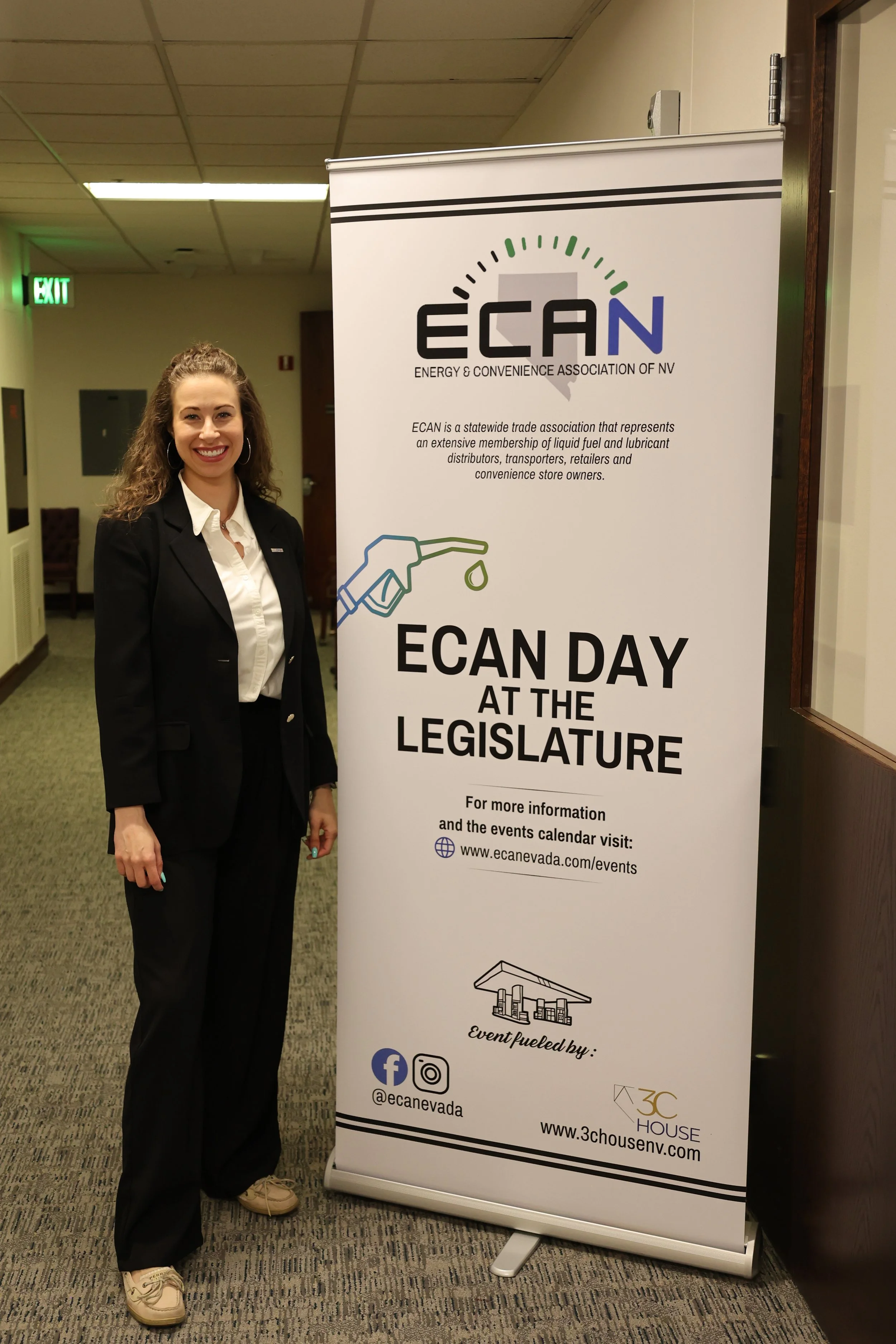 Miranda Hoover, representing ECAN during the 2025 "Day at the Nevada Legislature".
